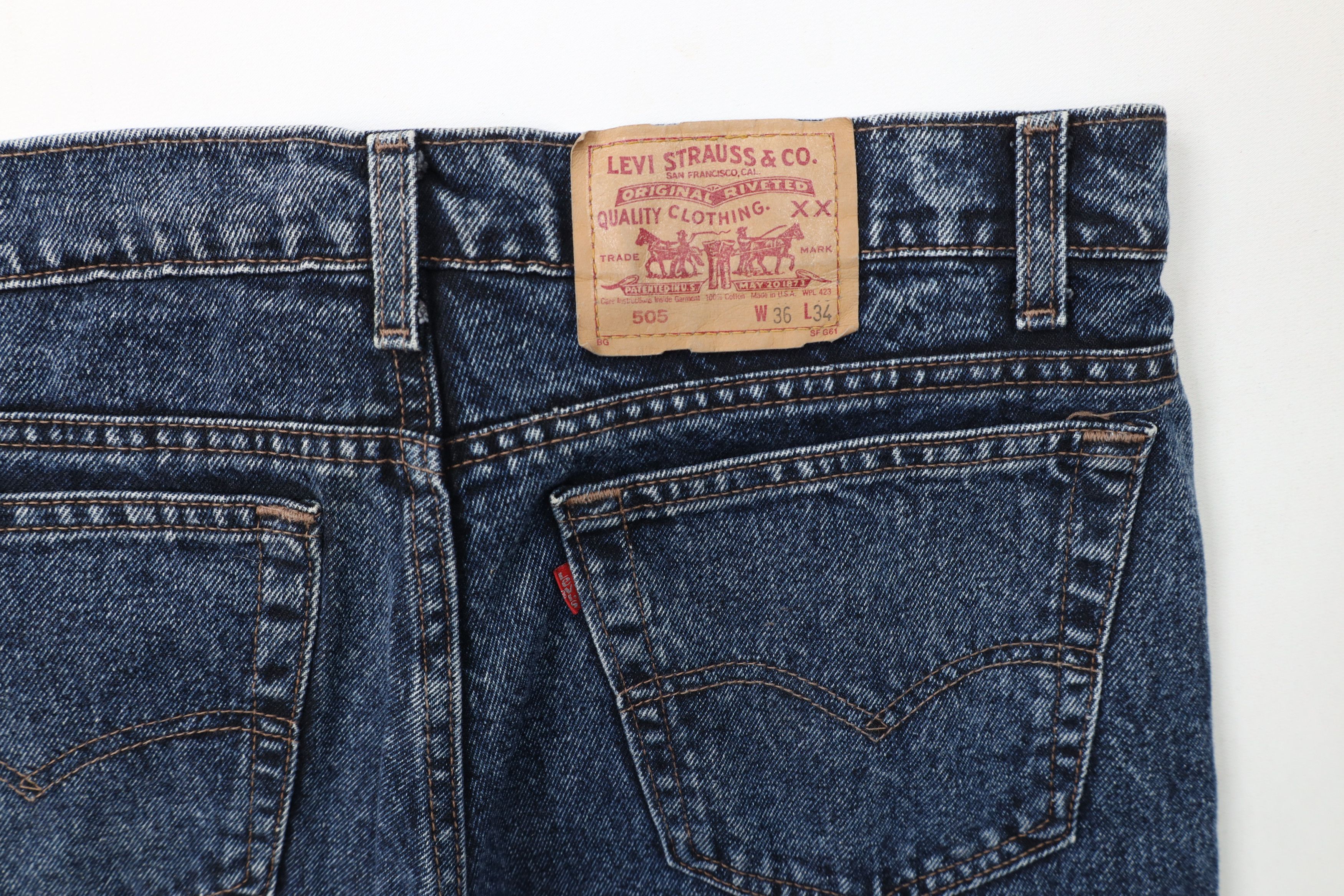 Levi's × Vintage Vintage 80s Levis 505xx Regular Fit Denim Jeans Blue USA Size US 36 / EU 52 - 14 Thumbnail