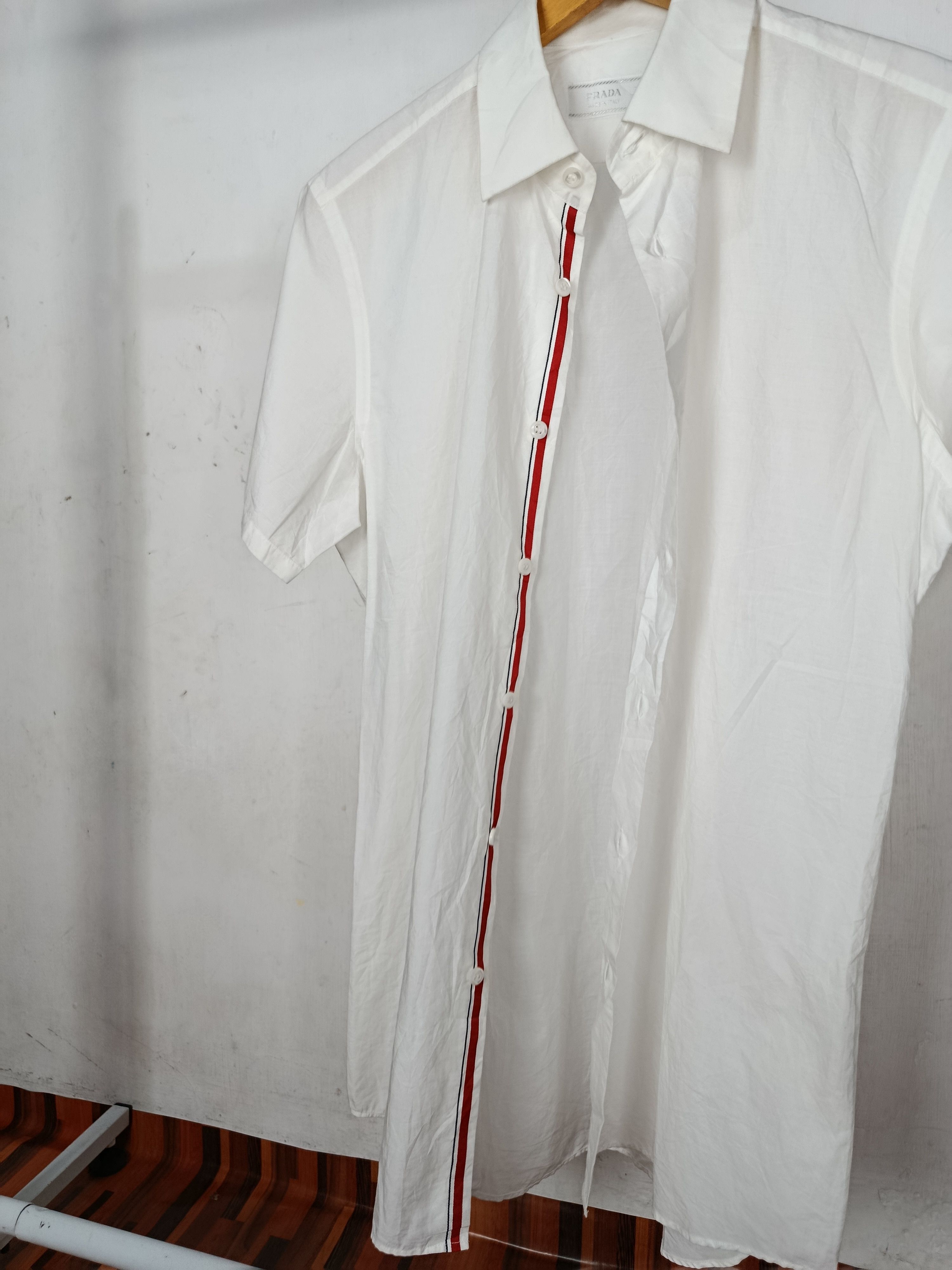 Prada Prada White Shirt Button Up 2009 Size US M / EU 48-50 / 2 - 5 Thumbnail