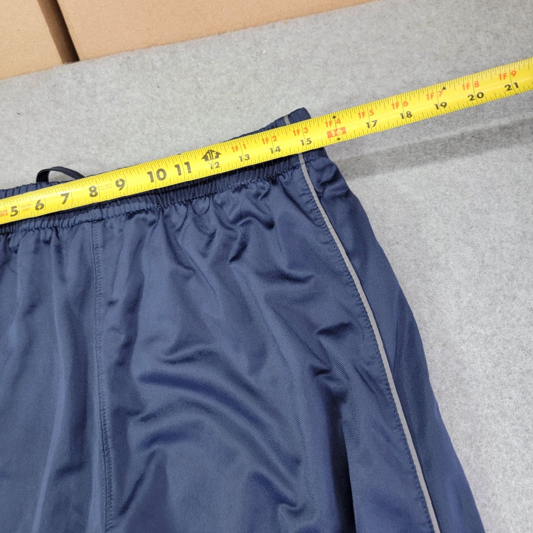 Spalding VINTAGE Spalding Pants Men L Blue Drawstring Track Sweatpants Jogger Gym 80s Mens Size US 33 - 6 Thumbnail