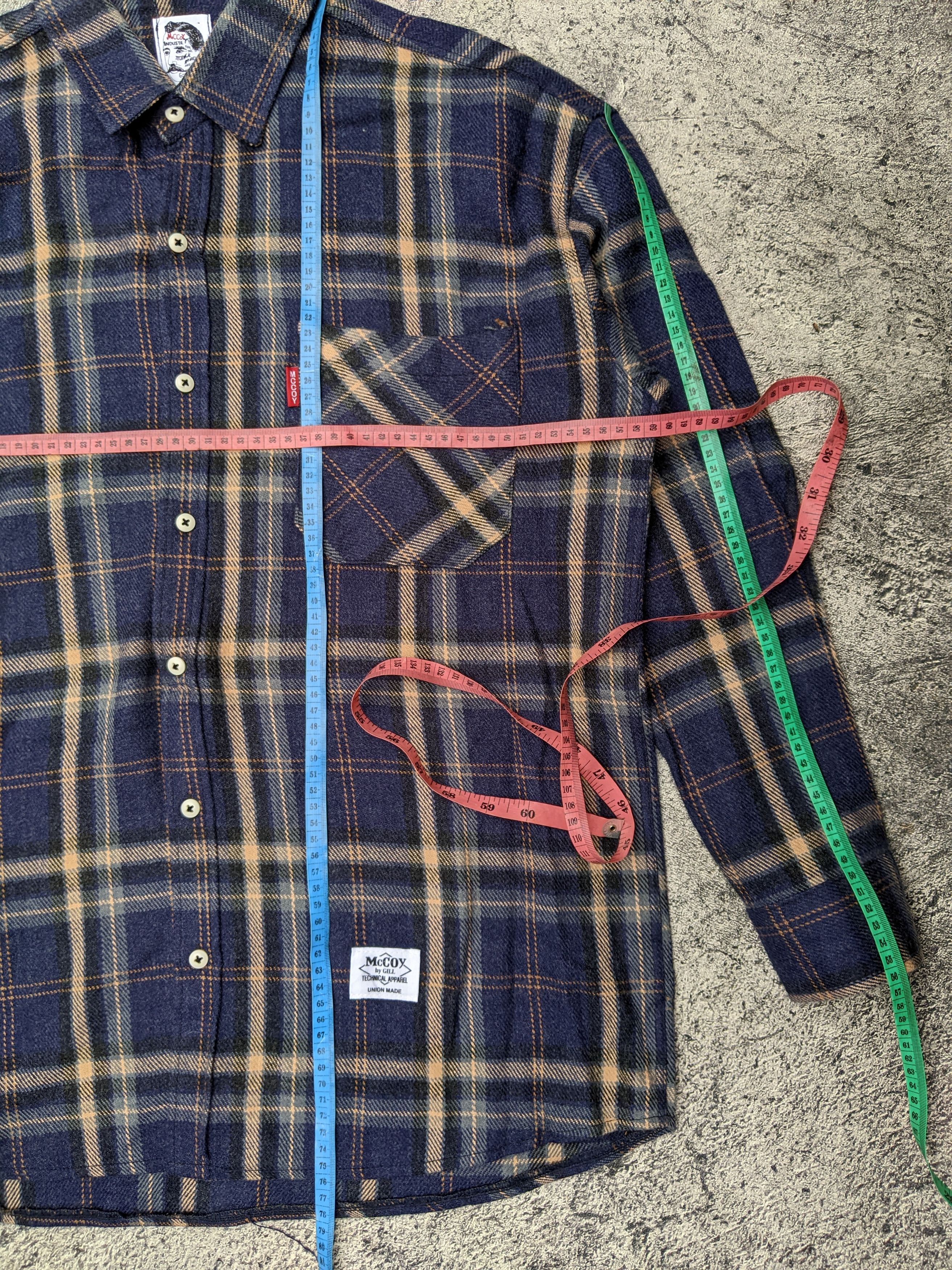 The Real McCoy's McCoy Wool Flannel Shirt Size US L / EU 52-54 / 3 - 5 Thumbnail