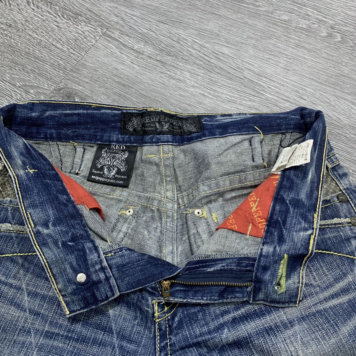 Japanese Brand Red Papper Snake Skin Jeans Size US 33 - 14 Thumbnail