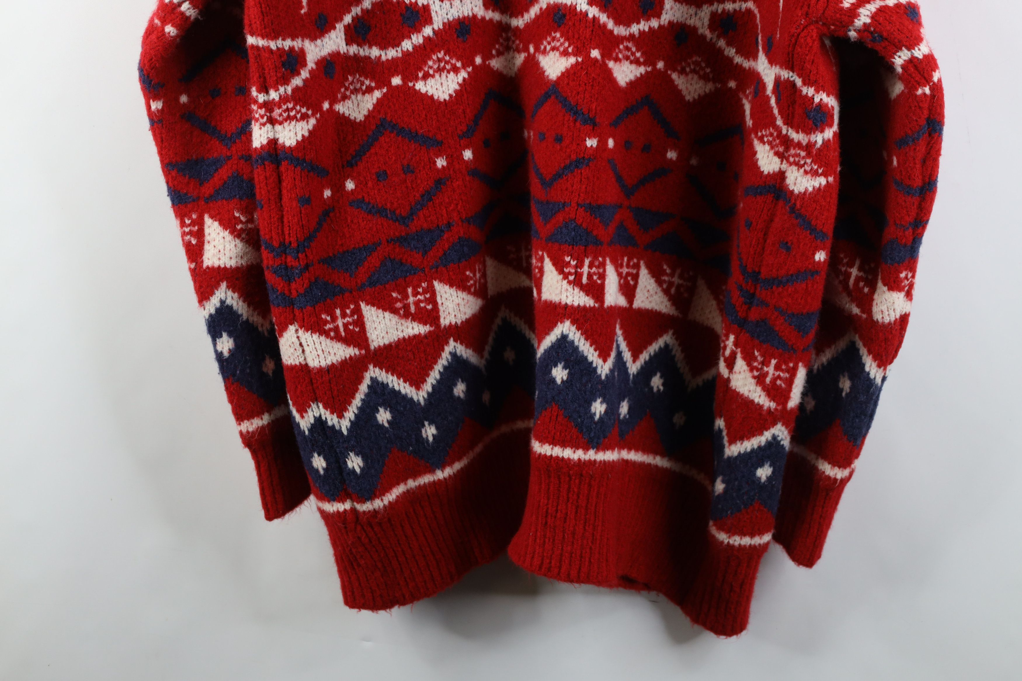 Vintage Vintage 90s Y2K Streetwear Reindeer Cardigan Sweater Size XXL / US 16-18 / IT 52-54 - 14 Thumbnail