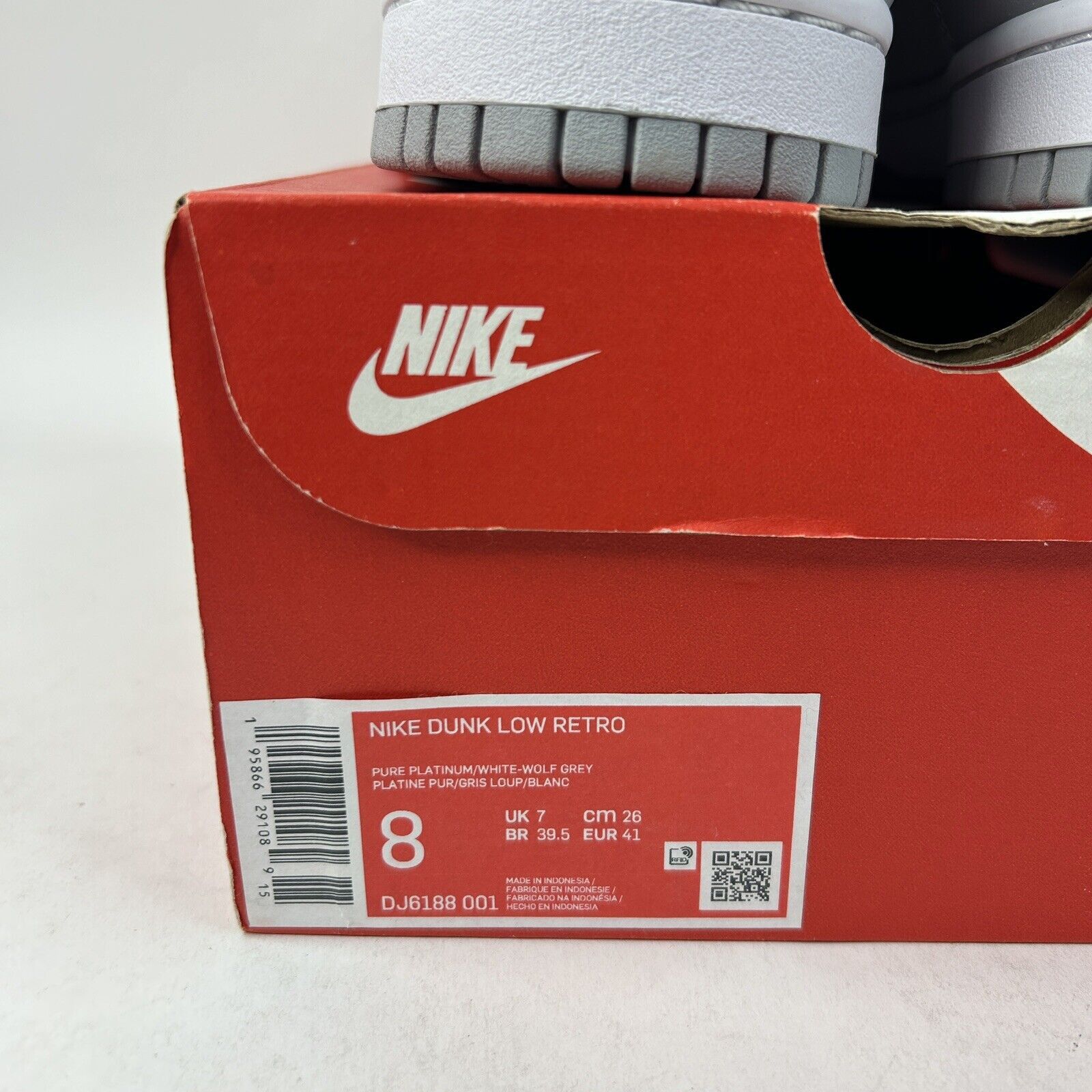 Nike Nike Dunk Low Retro “Pure Platinum Wolf Gray” 2024 Size US 8 / EU 41 - 5 Thumbnail