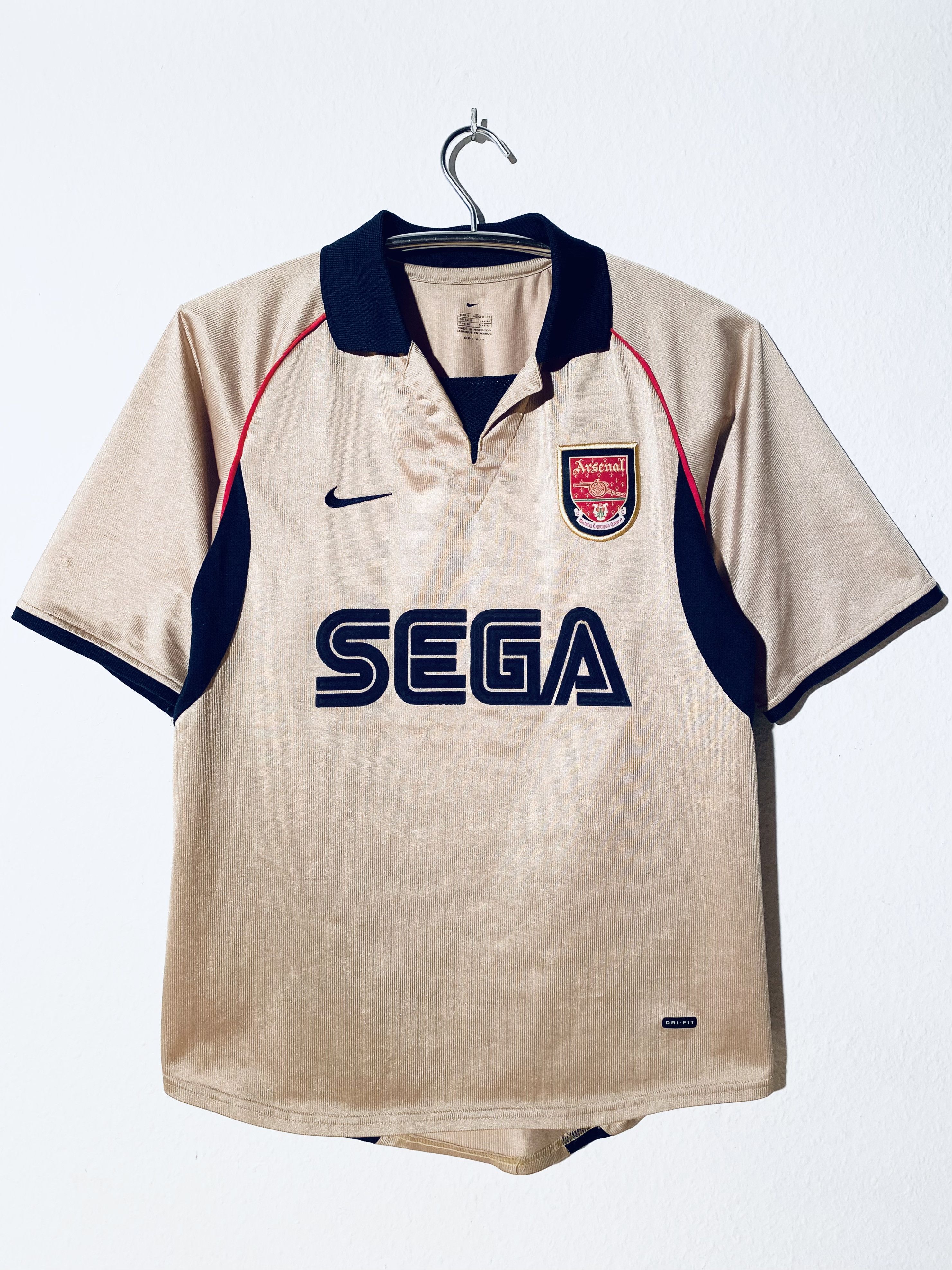 ウェア Arsenal 01/02 SEGA Away Uniform ICONIC SPONSOR 🕹️ Arsenal