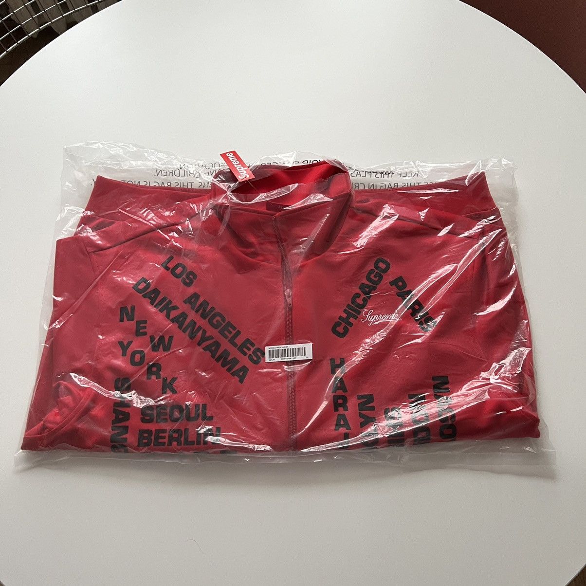 Supreme Supreme Worldwide Tricot Track Jacket Red XL Size US XL / EU 56 / 4 - 16 Thumbnail