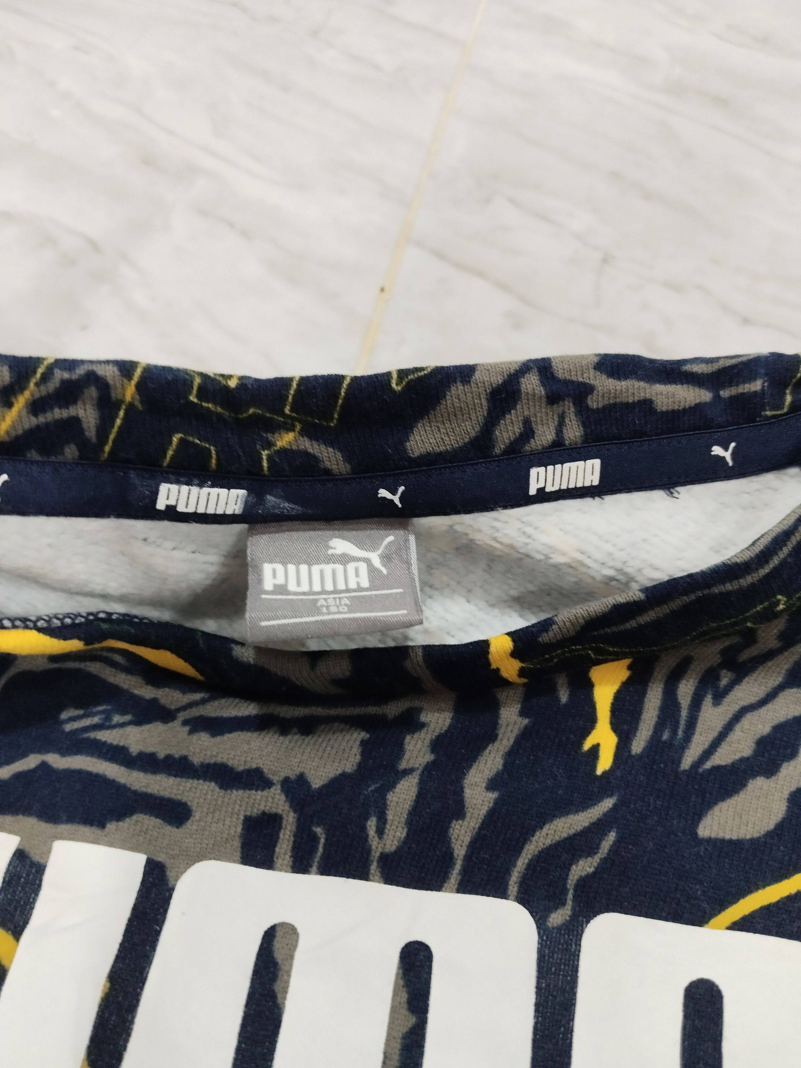 Puma × Vintage Vintage Puma Fullprint Sweatshirt Size US S / EU 44-46 / 1 - 5 Thumbnail