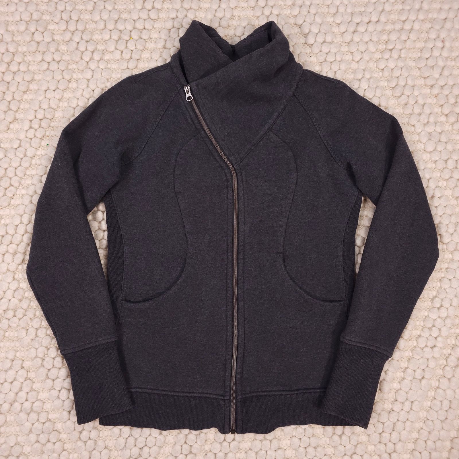 Lululemon Lululemon Cozy Cuddle Up Jacket Heathered Black / Black Sz 6 Size M / US 6-8 / IT 42-44 - 6 Thumbnail