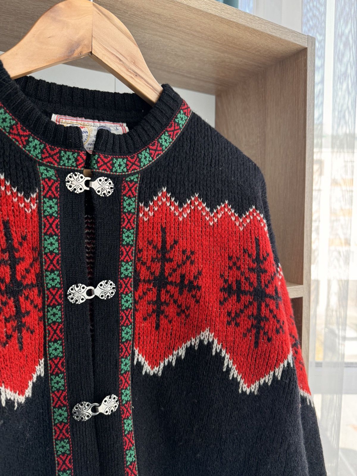 Dale Of Norway × Vintage Vintage Nordman Land of Midnightsun 80’s Wool Clasps Sweater Size US L / EU 52-54 / 3 - 4 Thumbnail