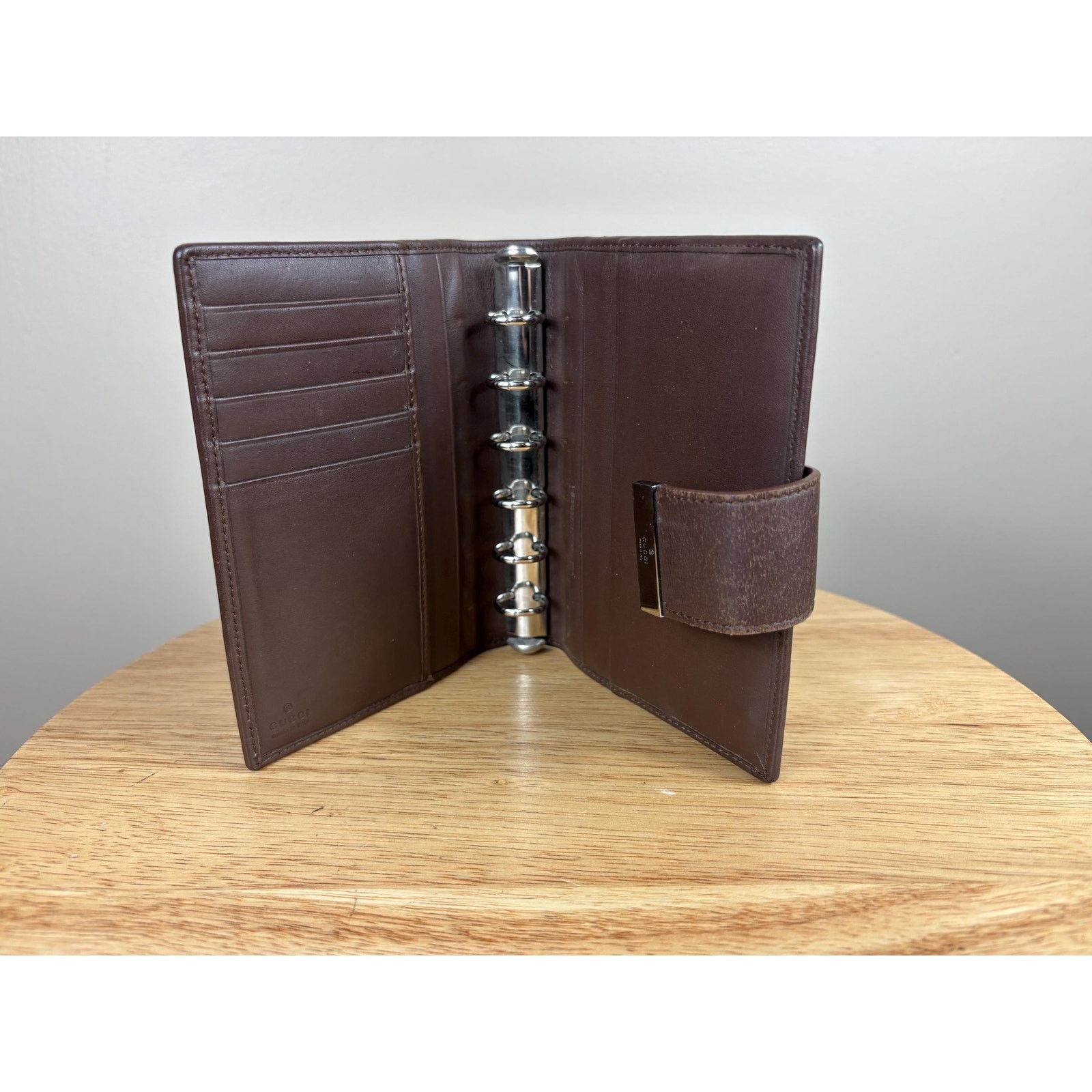 Gucci Authentic Gucci Compact Agenda GG Black Size ONE SIZE - 5 Thumbnail