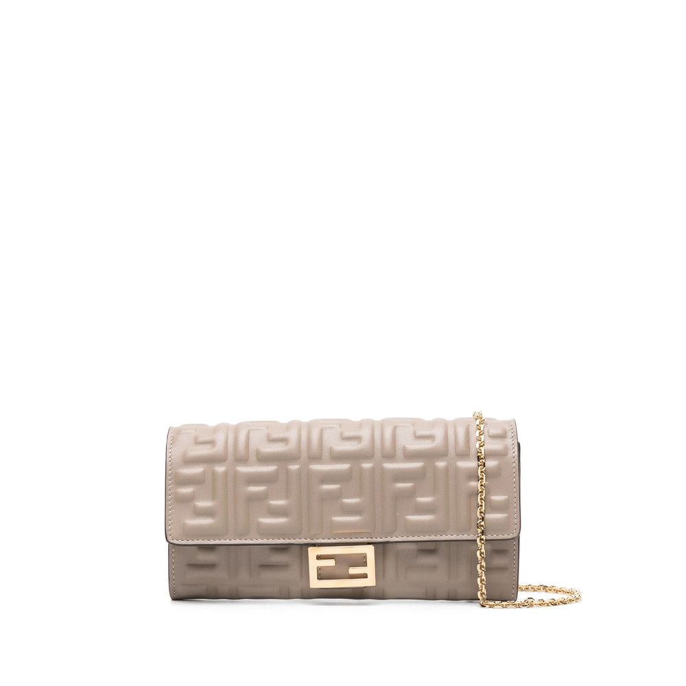Fendi Fendi GREY Clutch Bags Size ONE SIZE - 1 Thumbnail