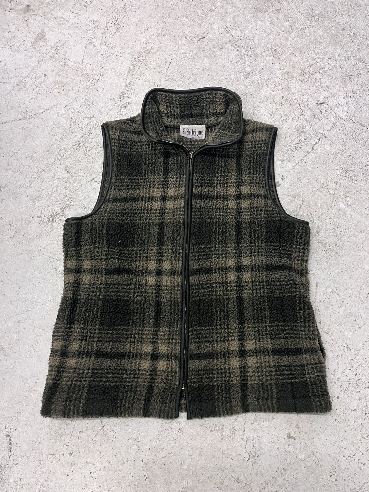 Vintage Vintage green fleece vest Size US M / EU 48-50 / 2 - 2 Thumbnail