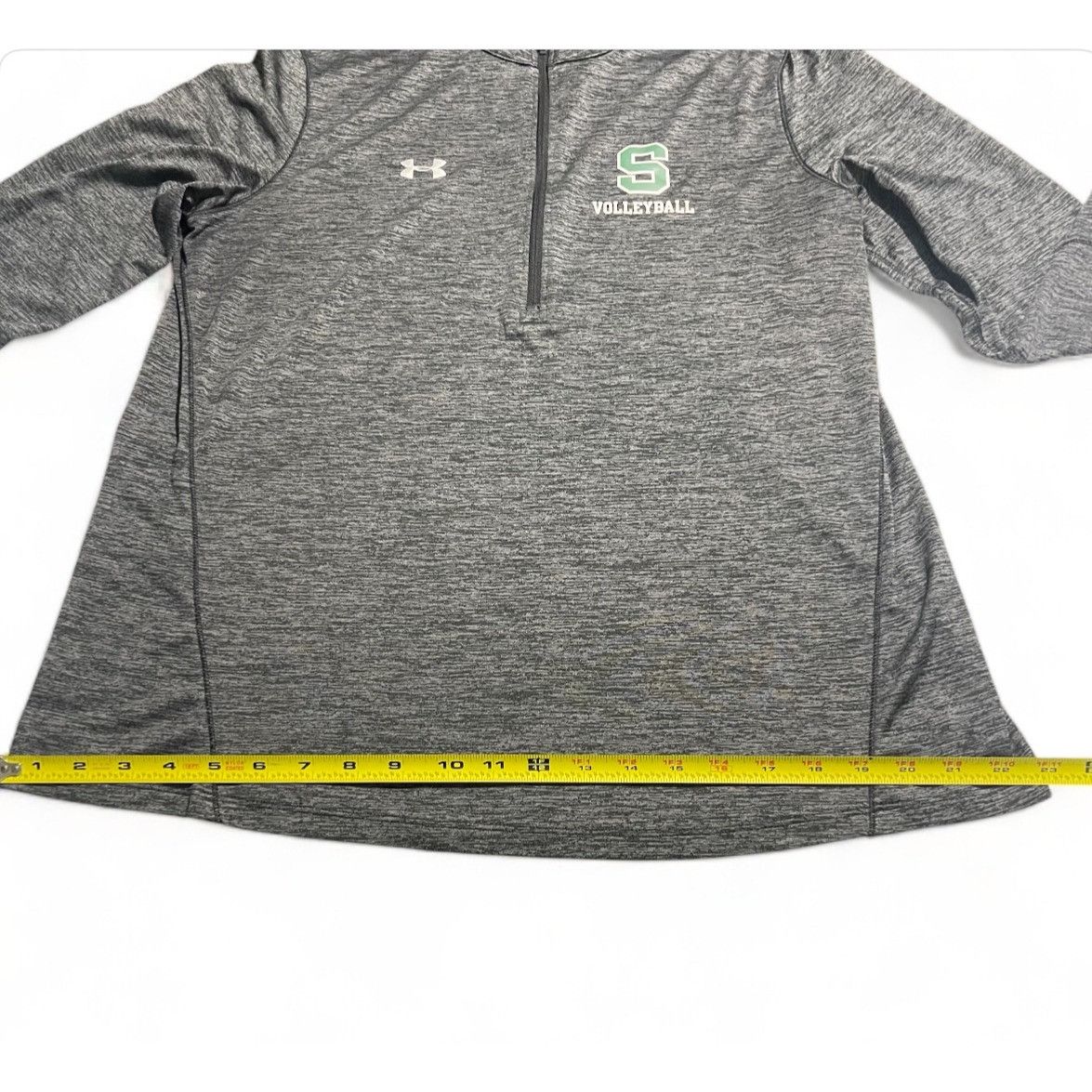 Under Armour Under Armour Gray Quarter-Zip Pullover S Logo Volleyball Size XL / US 12-14 / IT 48-50 - 9 Thumbnail