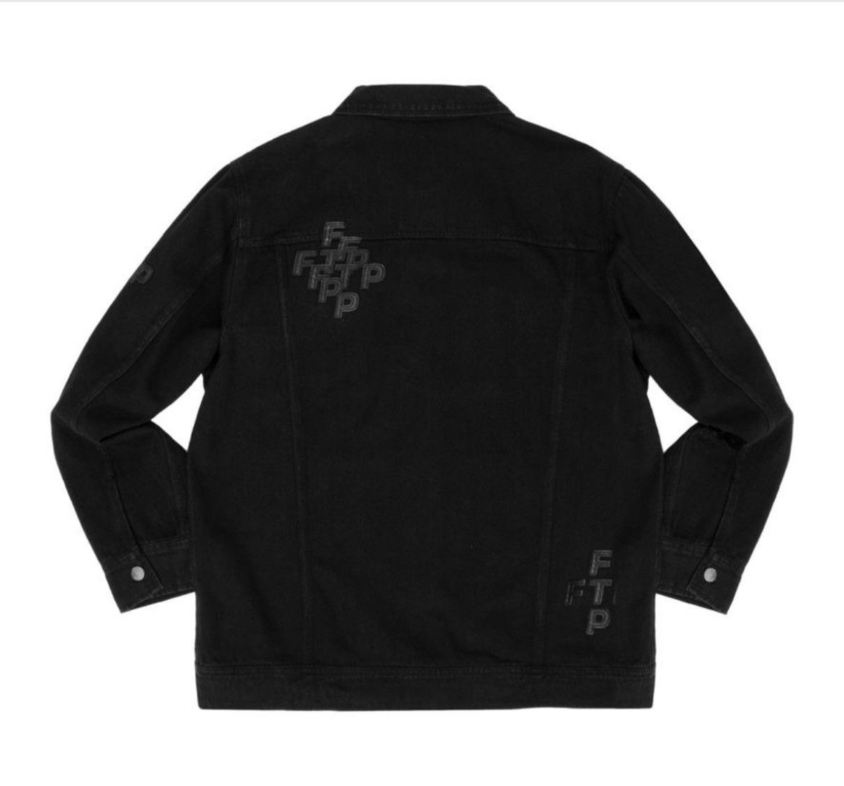 Fuck The Population FTP Cross Logo Denim Trucker Jacket Size US L / EU 52-54 / 3 - 6 Thumbnail