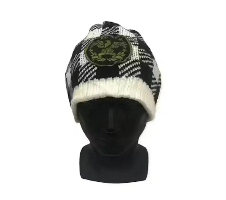 Vintage Sagres Plaid Tartan Beanie Hat Size ONE SIZE - 1 Thumbnail