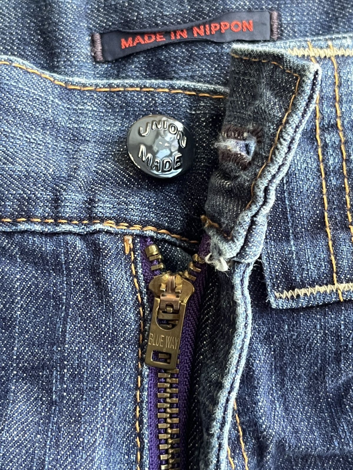 If Six Was Nine Flare Design BlueWay Jeans Made in Nippon Size US 32 / EU 48 - 13 Thumbnail