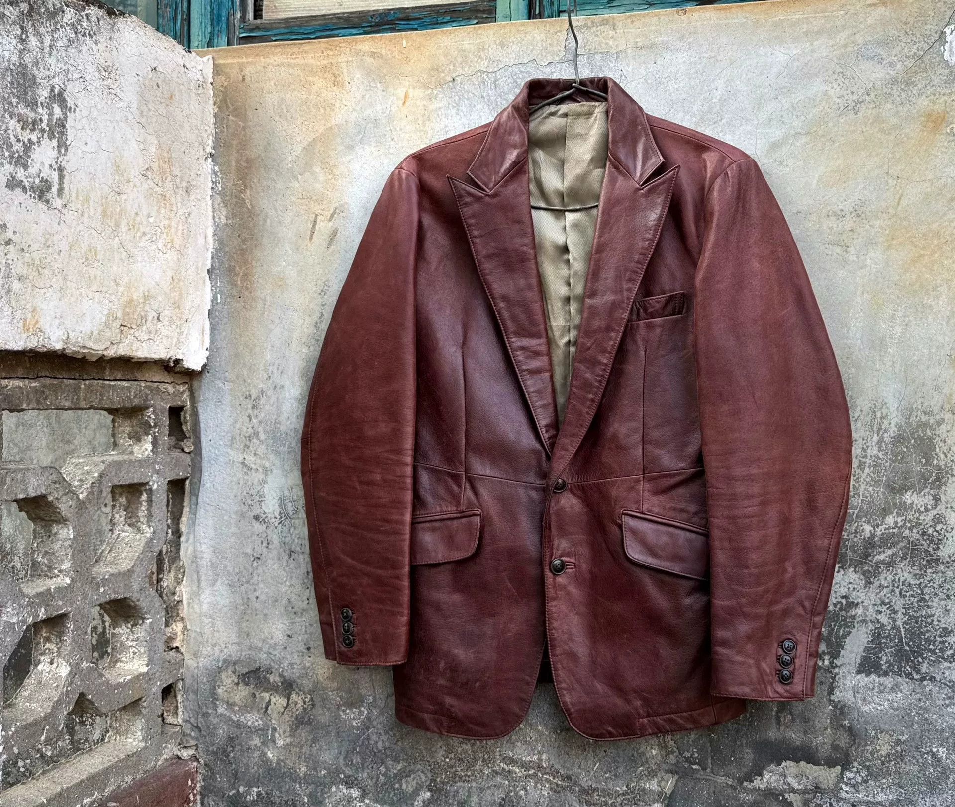 Vintage Vintage TornadoMart Leather Blazer Size US L / EU 52-54 / 3 - 1 Thumbnail