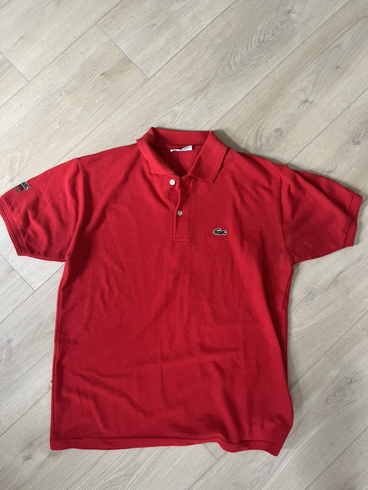 Lacoste RARE CHEMISE LACOSTE RED POLO Size US XL / EU 56 / 4 - 1 Thumbnail