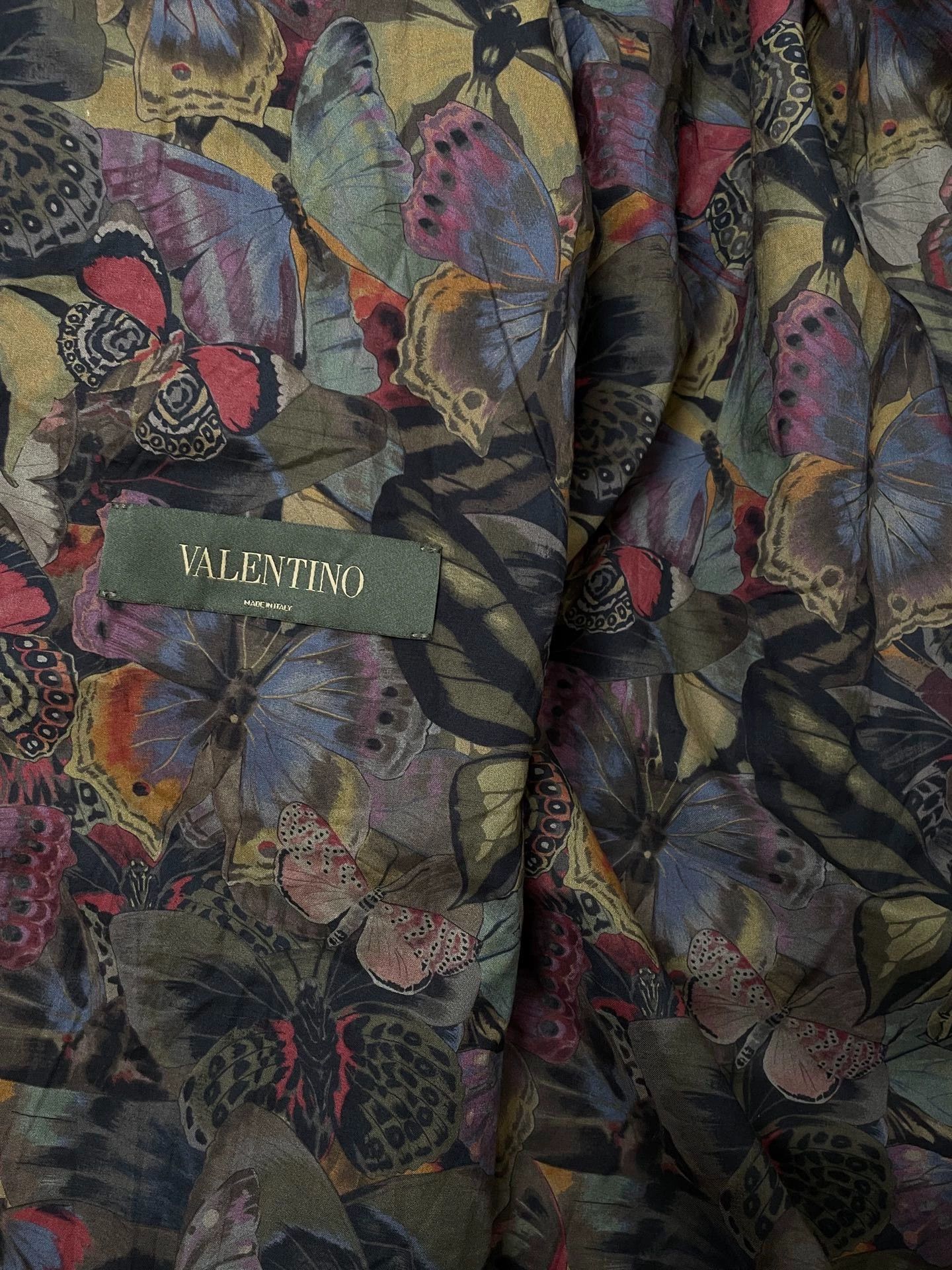 Valentino Valentino Butterfly Camo Embroidered Military Green Jacket Size M / US 6-8 / IT 42-44 - 4 Thumbnail