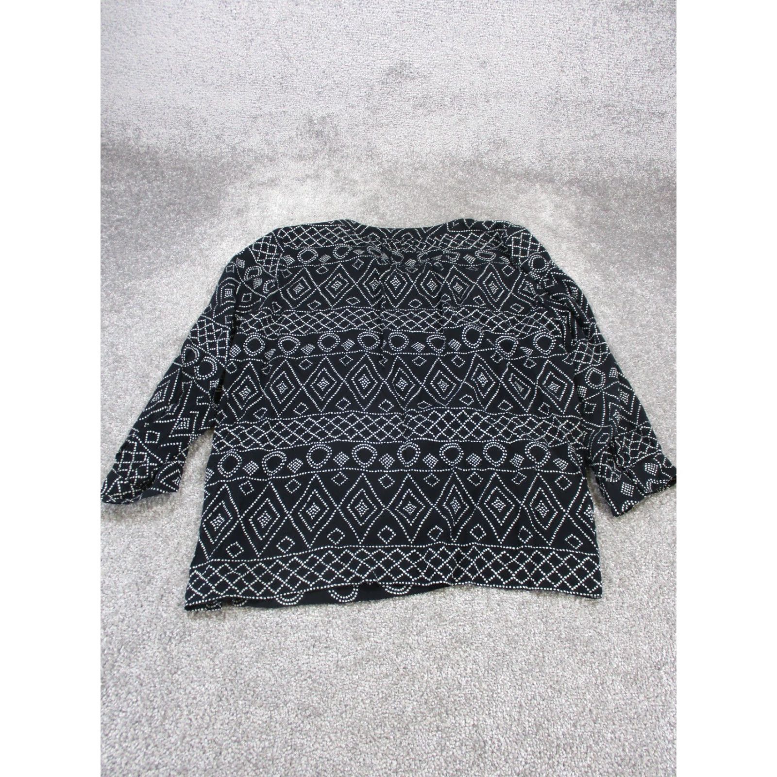 Madewell VINTAGE Madewell Shirt Womens XS Lace Up Black Long Sleeve Tee Size XS / US 0-2 / IT 36-38 - 3 Thumbnail