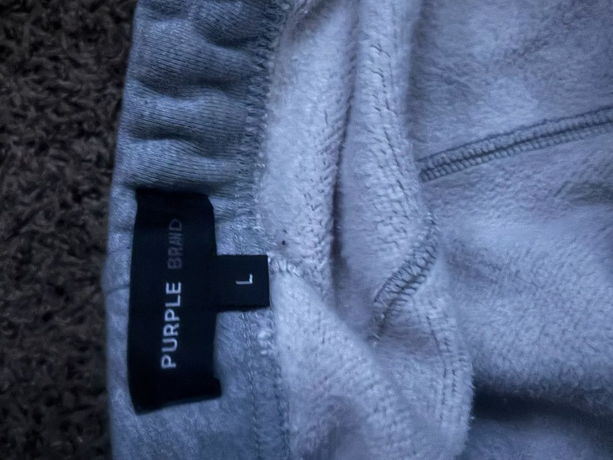 Purple purple brand grey and black lettering sweatpants Size US 35 - 2 Thumbnail