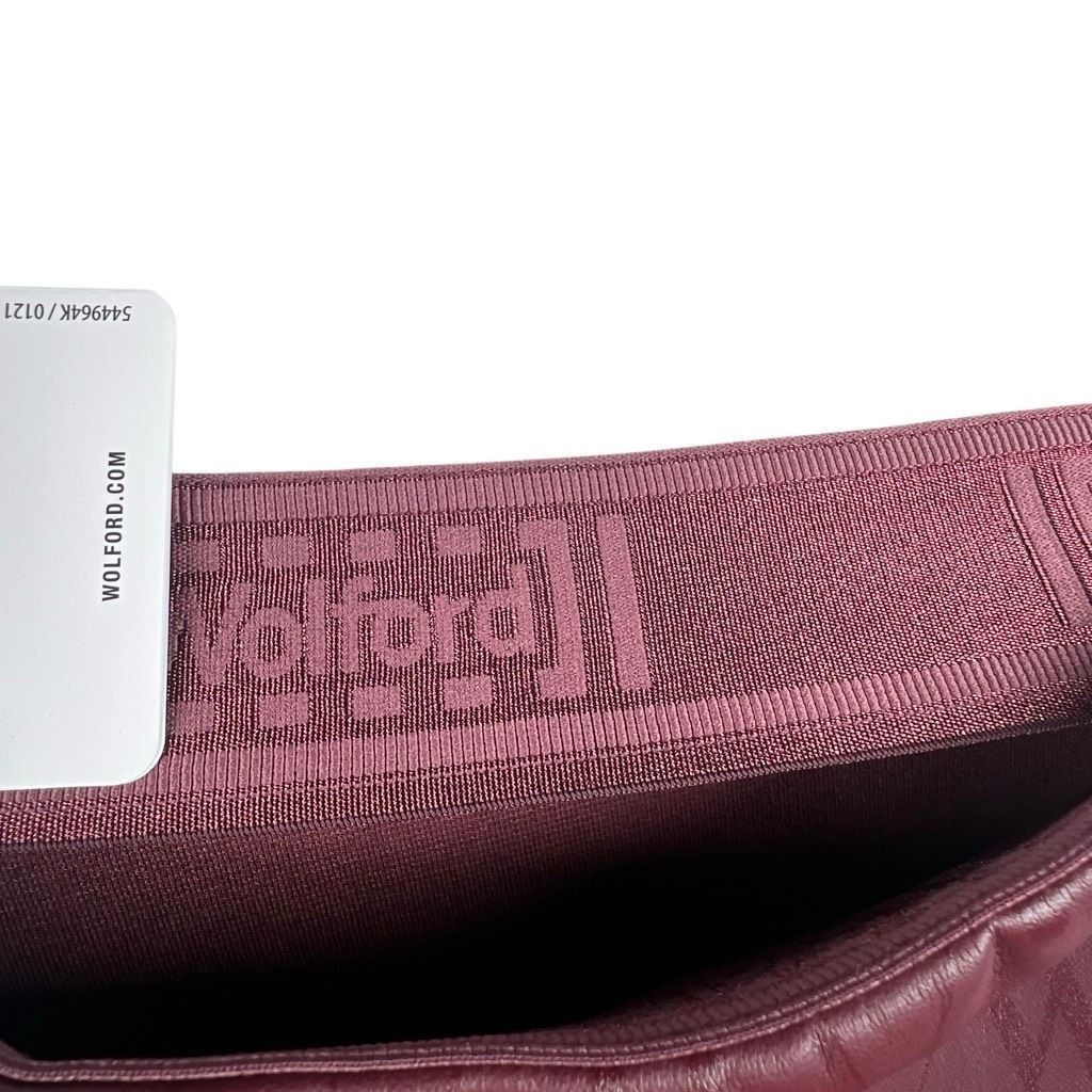 Wolford NWT Wolford Net Vegan Leather Leggings Port Royale Burgundy Size 32" / US 10 / IT 46 - 8 Thumbnail