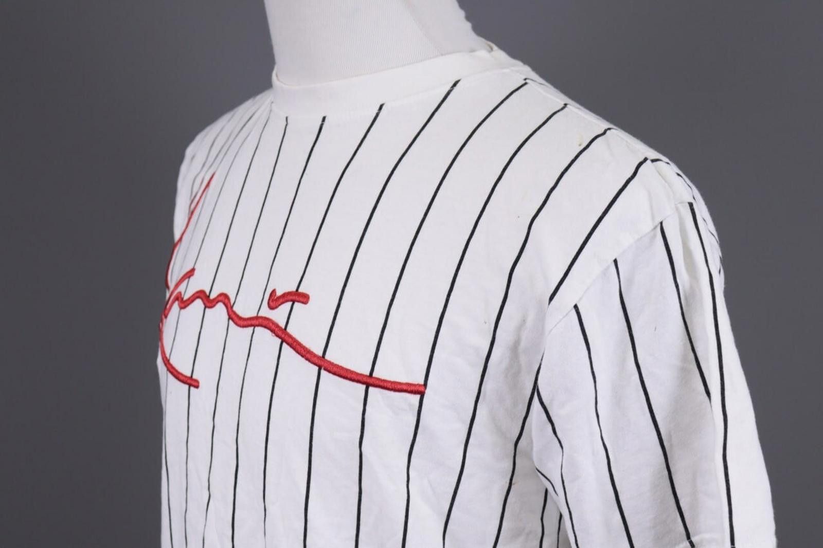 Karl Kani Karl Kani White Embroidered Summer Big Logo T-shirt Size XS Size US XS / EU 42 / 0 - 10 Thumbnail
