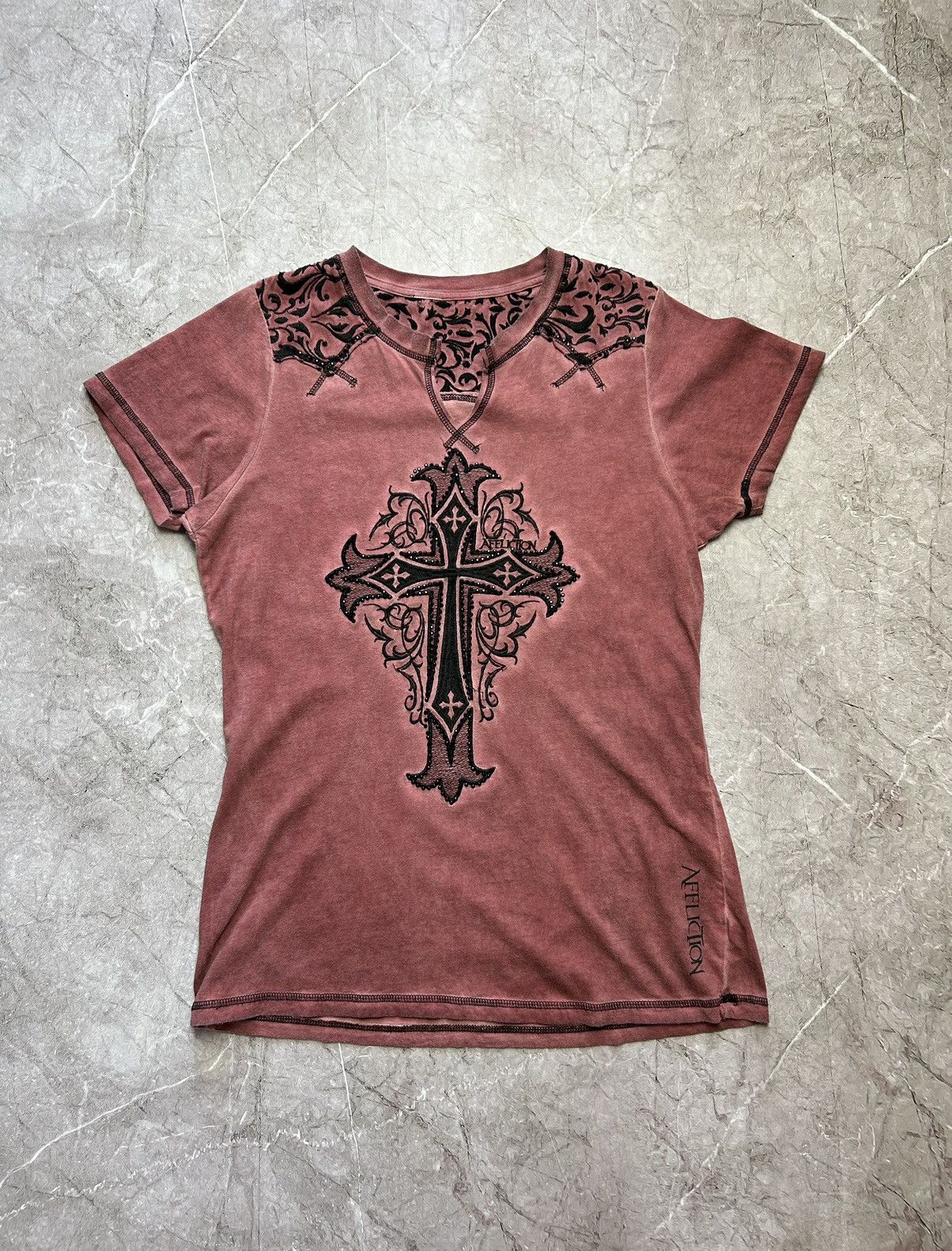 Affliction × Vintage Crazy Y2K Affliction Graphic Tee Size US L / EU 52-54 / 3 - 1 Thumbnail