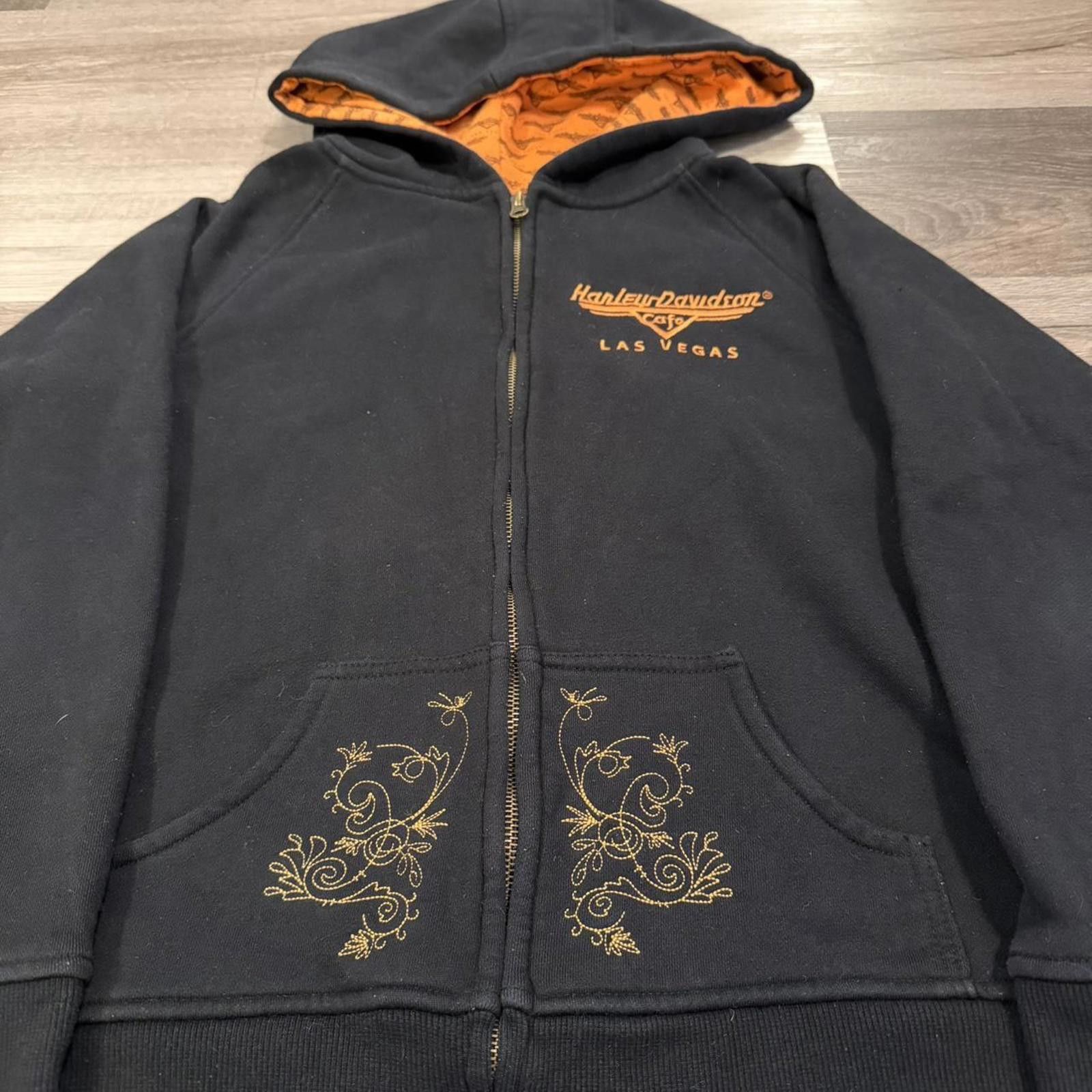 Harley Davidson vintage Harley Davidson cafe embroidered eagle zip up hoodie Size L / US 10 / IT 46 - 4 Thumbnail