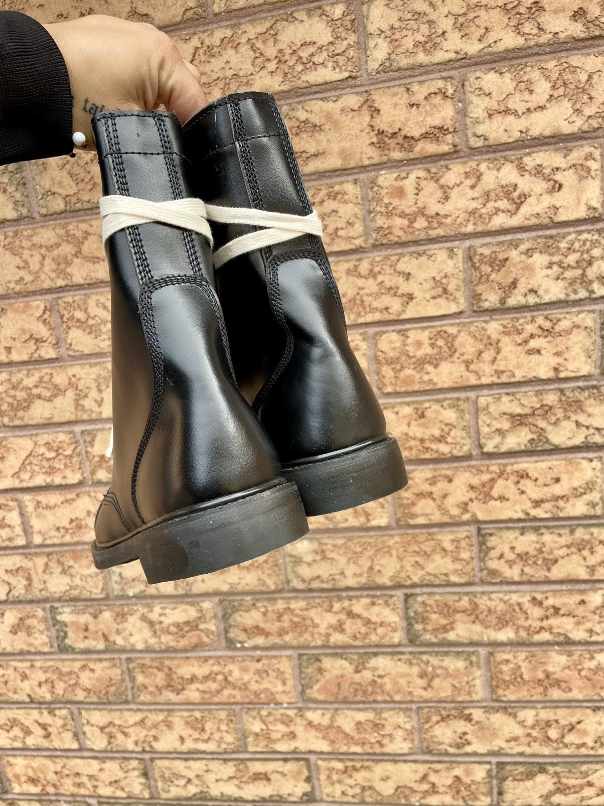 Vintage Vintage Military Black Leather Combat Boots Size US 10 / EU 43 - 5 Thumbnail