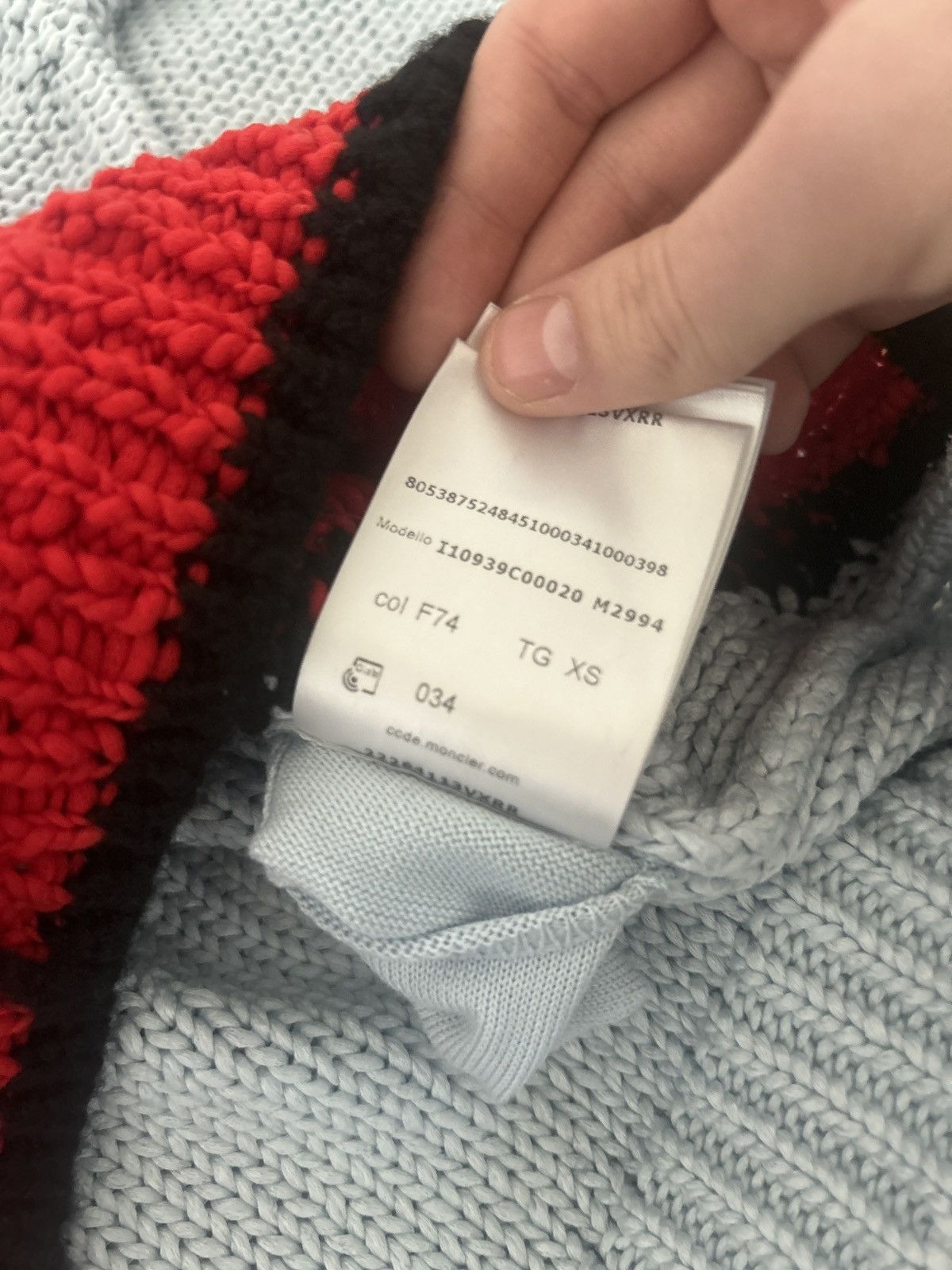 Moncler Moncler Peanuts Snoopy Tricot Knit Sweater Light blue Size US XS / EU 42 / 0 - 10 Thumbnail