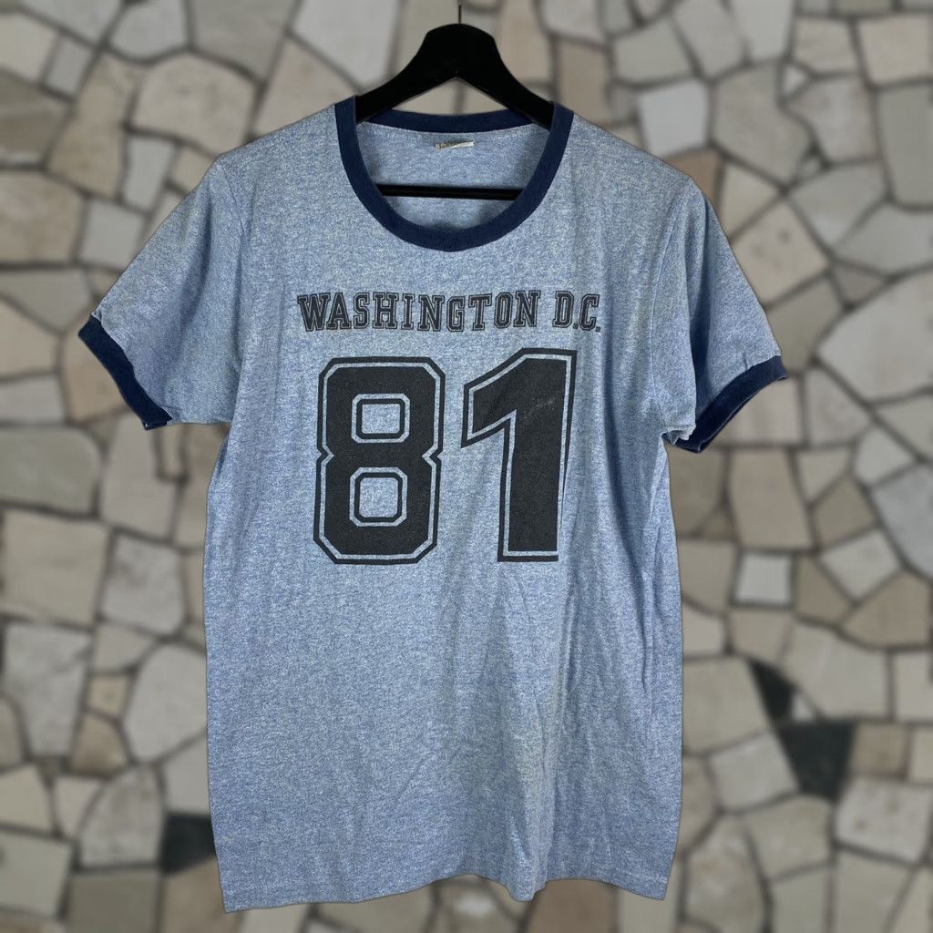 Vintage VINTAGE Washington DC Jersey Tshirt 81 Large 1970s Screen Stars DC Jersey Shirt Mens L Size US L / EU 52-54 / 3 - 1 Thumbnail