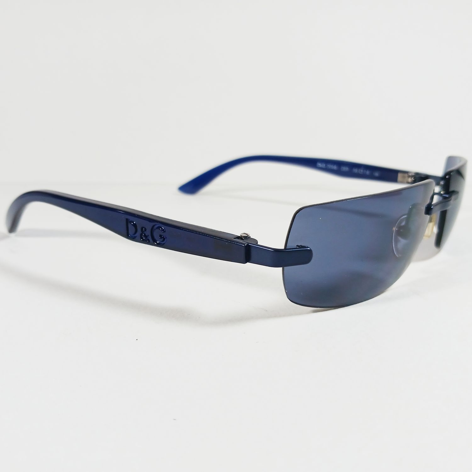 Dolce & Gabbana Dolce&Gabbana DG2066 Blue Translucent D&G Rimless Sunglasses Size ONE SIZE - 2 Thumbnail