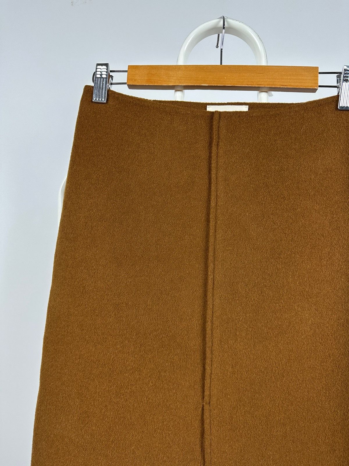 Sezane Sezane Eloane Mustard Wool Midi Skirt Size 26" / US 2 / IT 38 - 3 Thumbnail