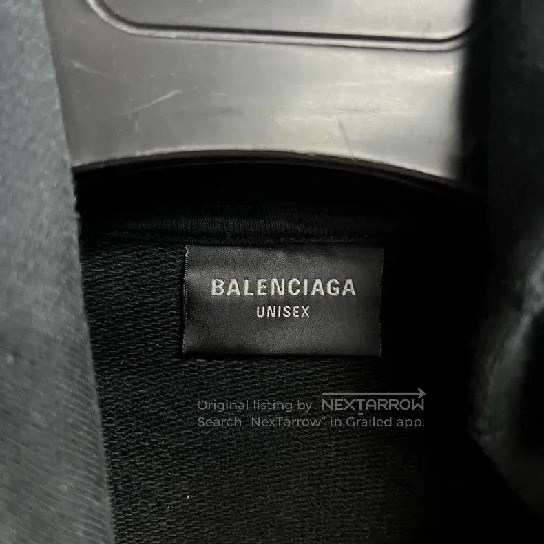 Balenciaga Balenciaga Black Letter Printed Hooded Long Sleeve Sweatsh Size US M / EU 48-50 / 2 - 2 Thumbnail