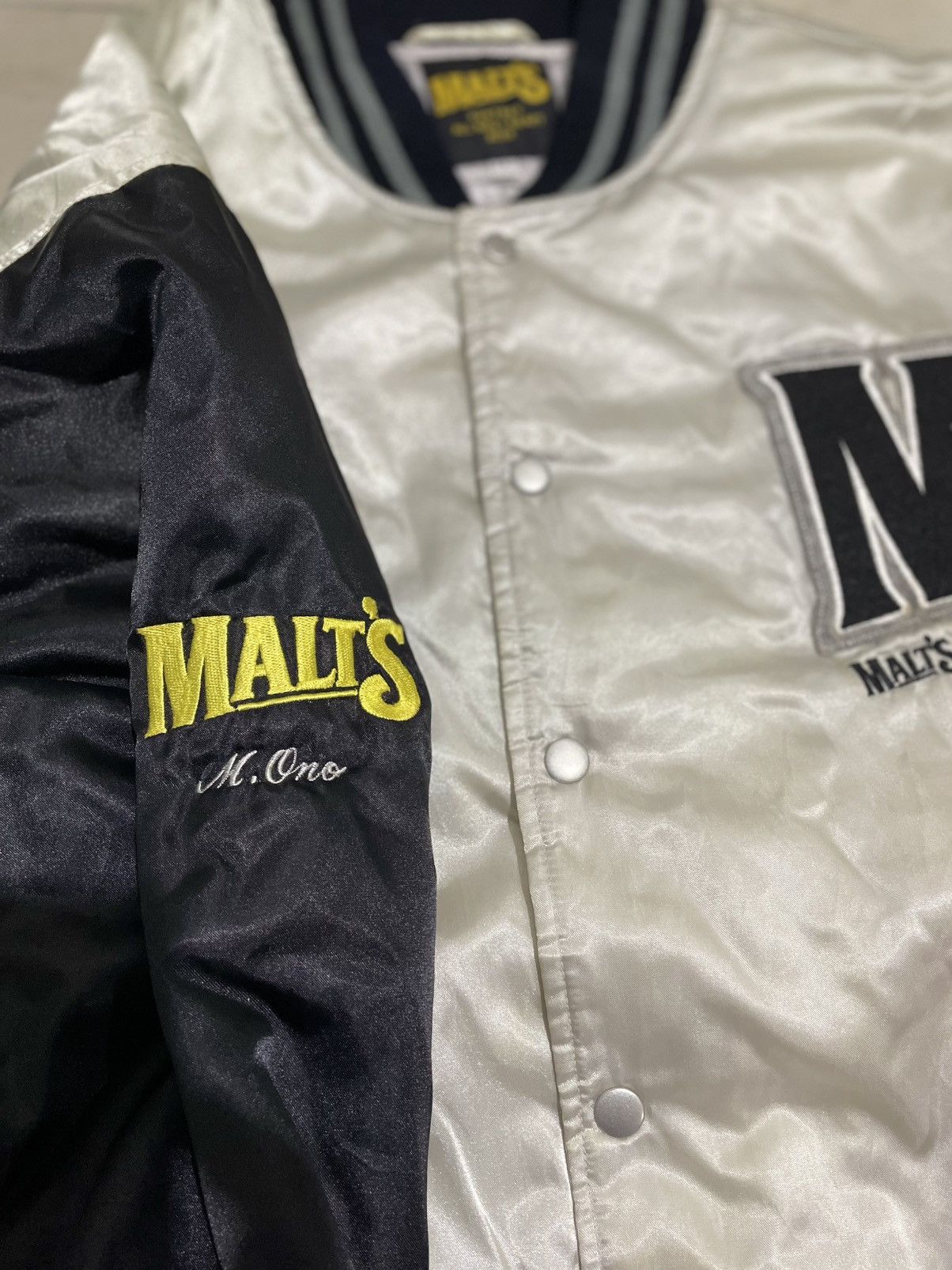 Vintage Vintage Malt's Baseball Team Varsity Jacket Size US XL / EU 56 / 4 - 4 Thumbnail