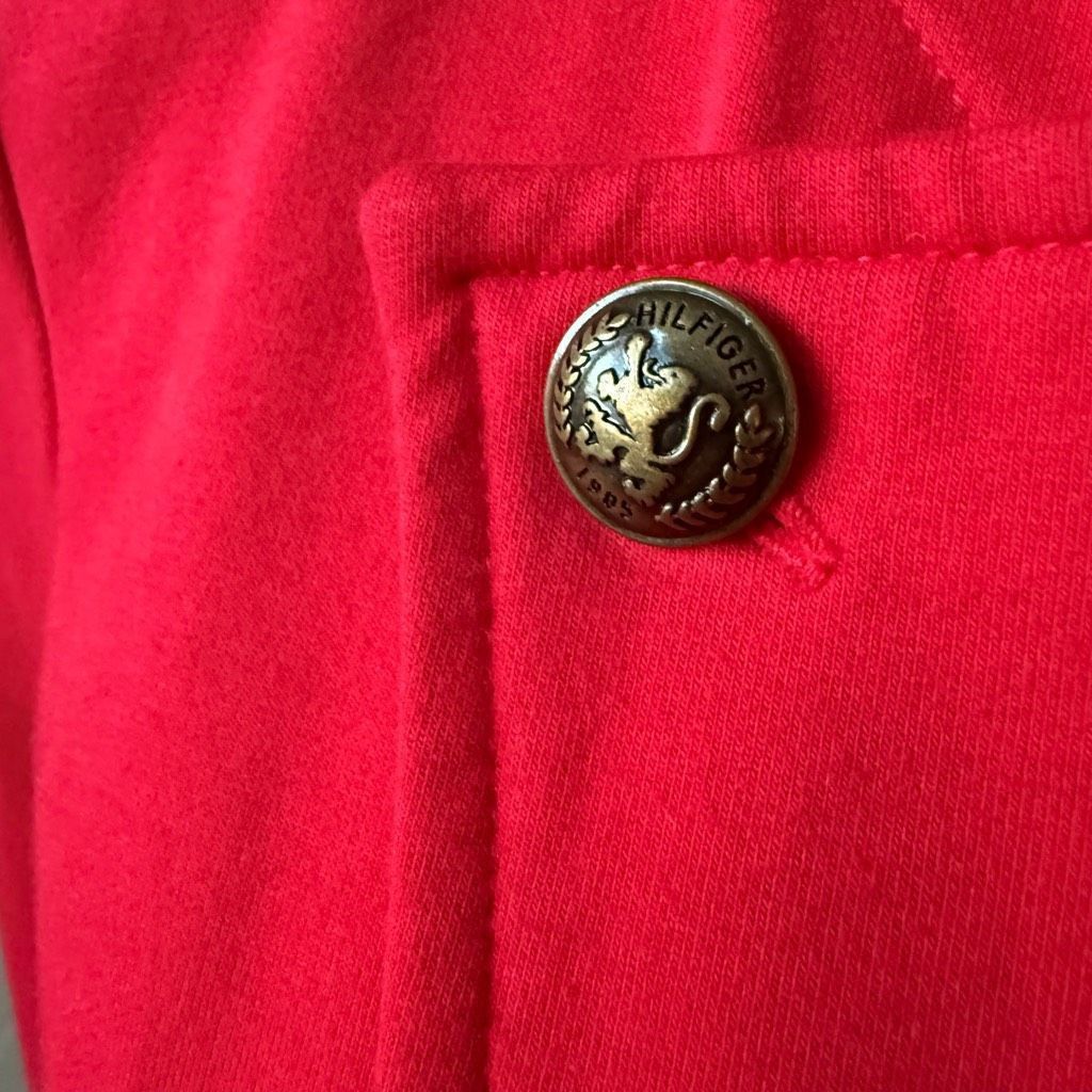Tommy Hilfiger NWT Tommy Hilfiger Women's Military Band Jacket Red $109 S Size S / US 4 / IT 40 - 5 Thumbnail