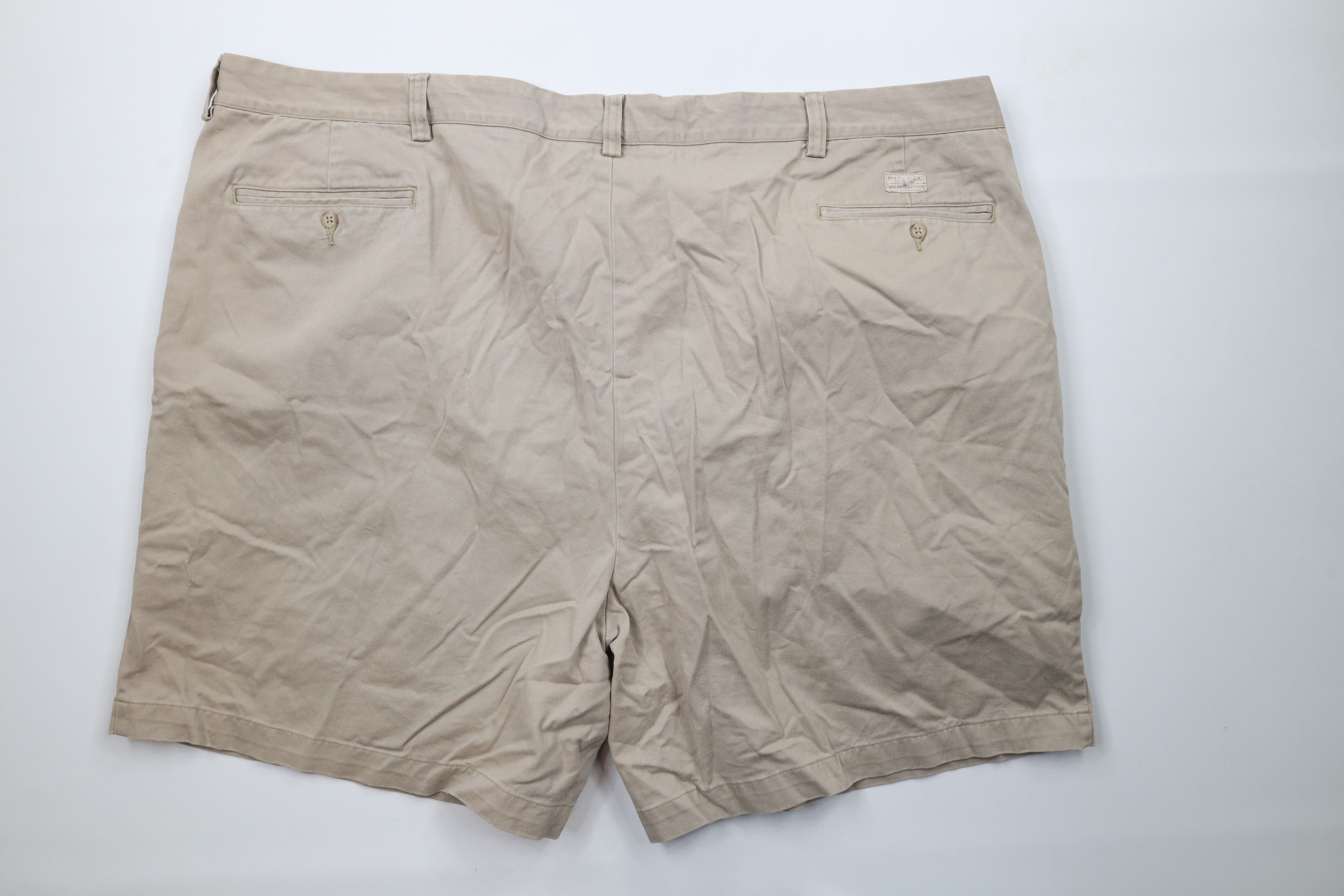 Ralph Lauren × Vintage Vintage 90s Ralph Lauren Above Knee Chino Shorts Cotton Size US 44 / EU 60 - 9 Thumbnail