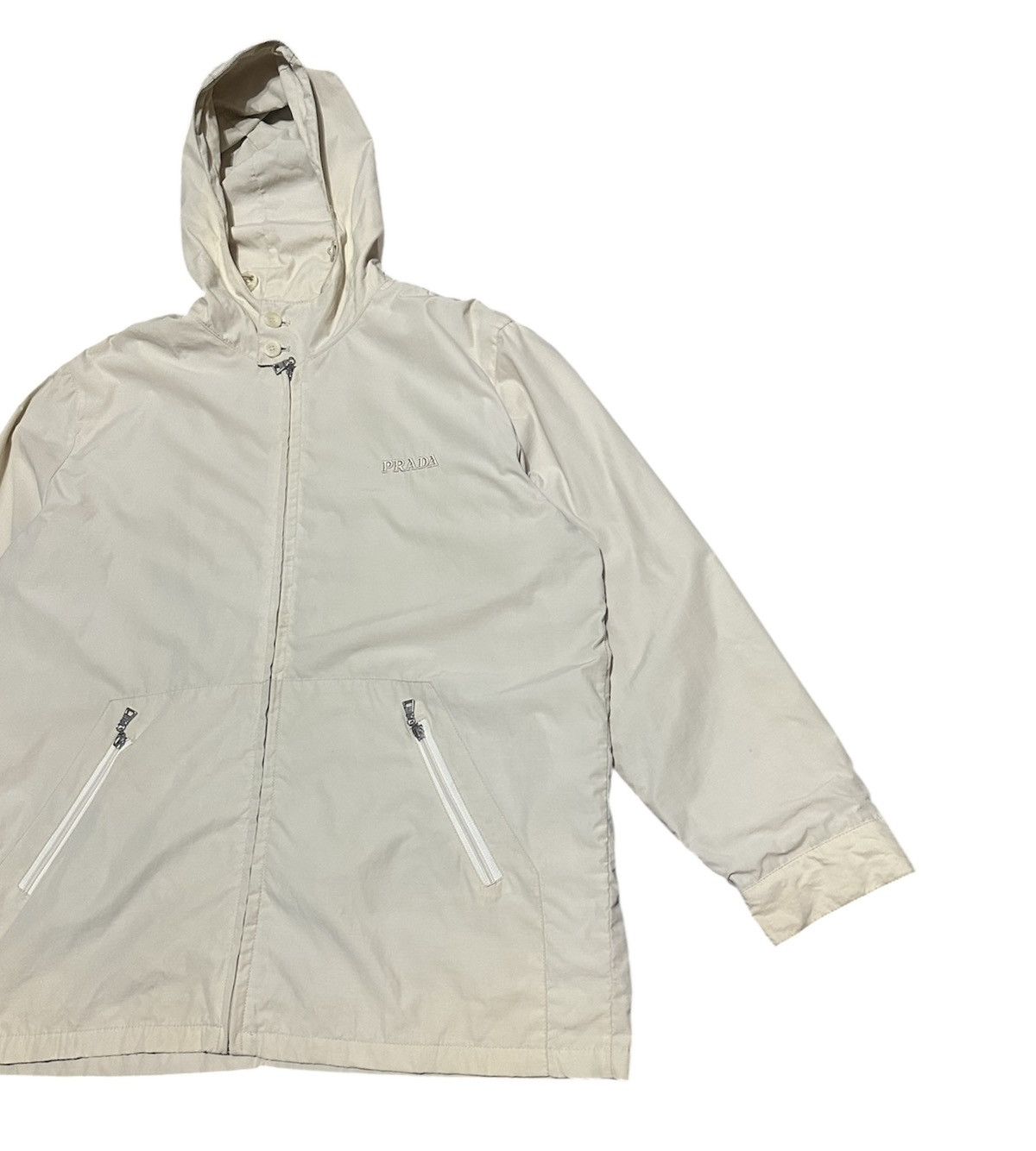 Prada Vintage Prada Jacket Hoodie Size US L / EU 52-54 / 3 - 3 Thumbnail