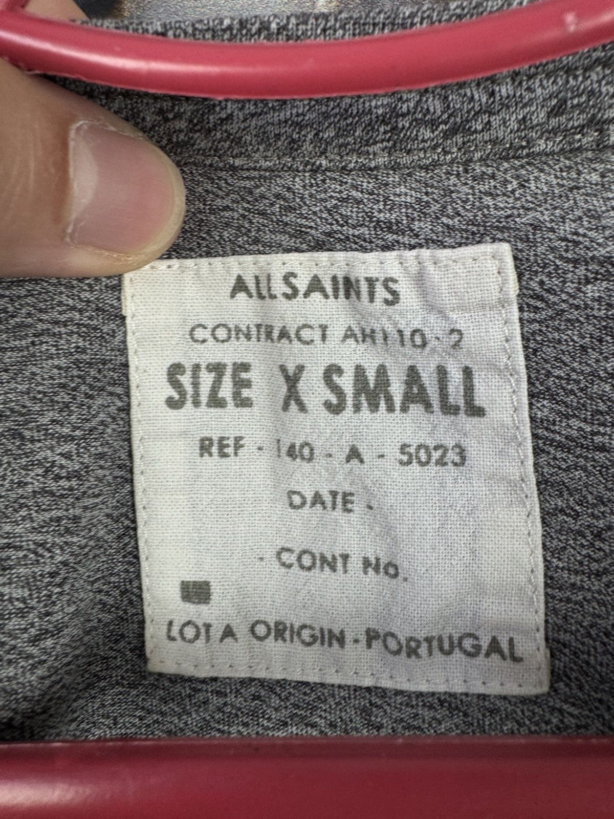 Allsaints Men’s Allsaints New Wave T-Shirt Grey Streetwear Size XS Size US XS / EU 42 / 0 - 8 Thumbnail