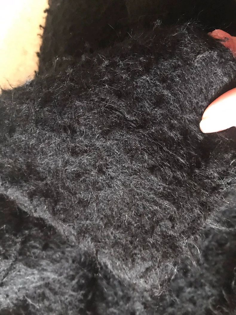 Helmut Lang HELMUT LANG Goat, cashmere and wool black coat Size XS / US 0-2 / IT 36-38 - 5 Thumbnail