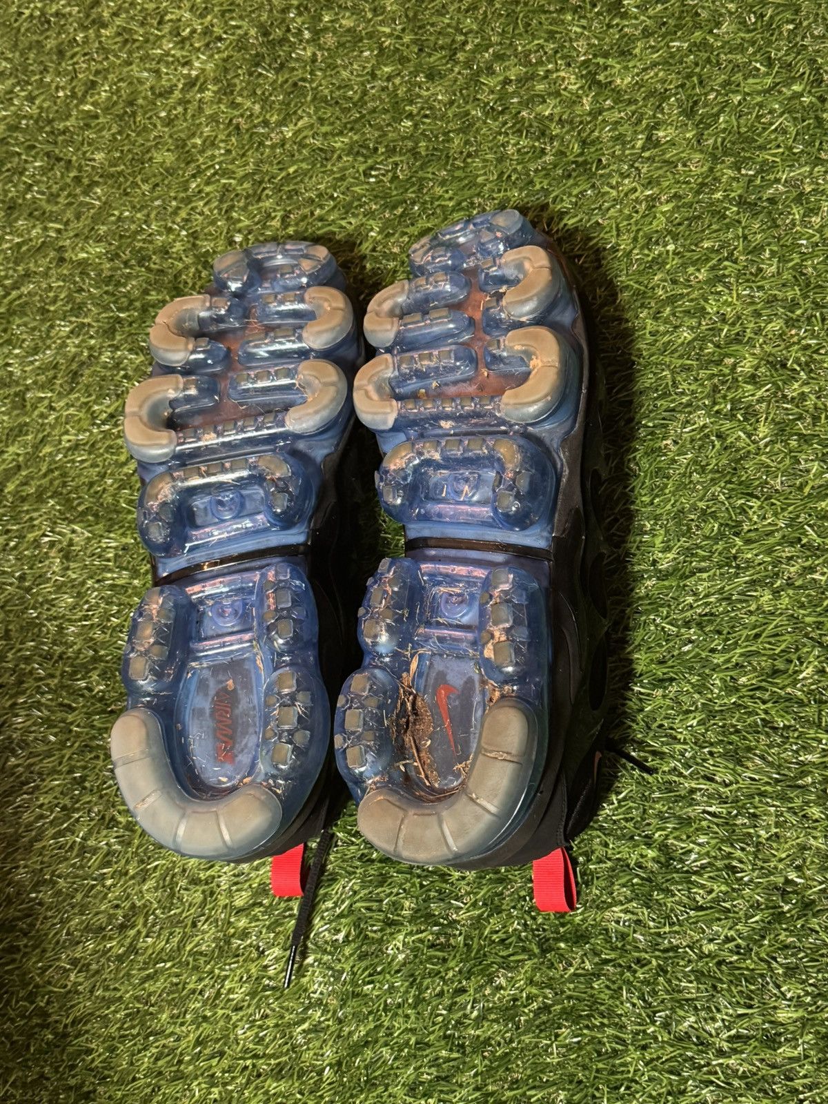 Nike Nike Vapormax Plus Black Red Blue Size US 11.5 / EU 44-45 - 6 Thumbnail