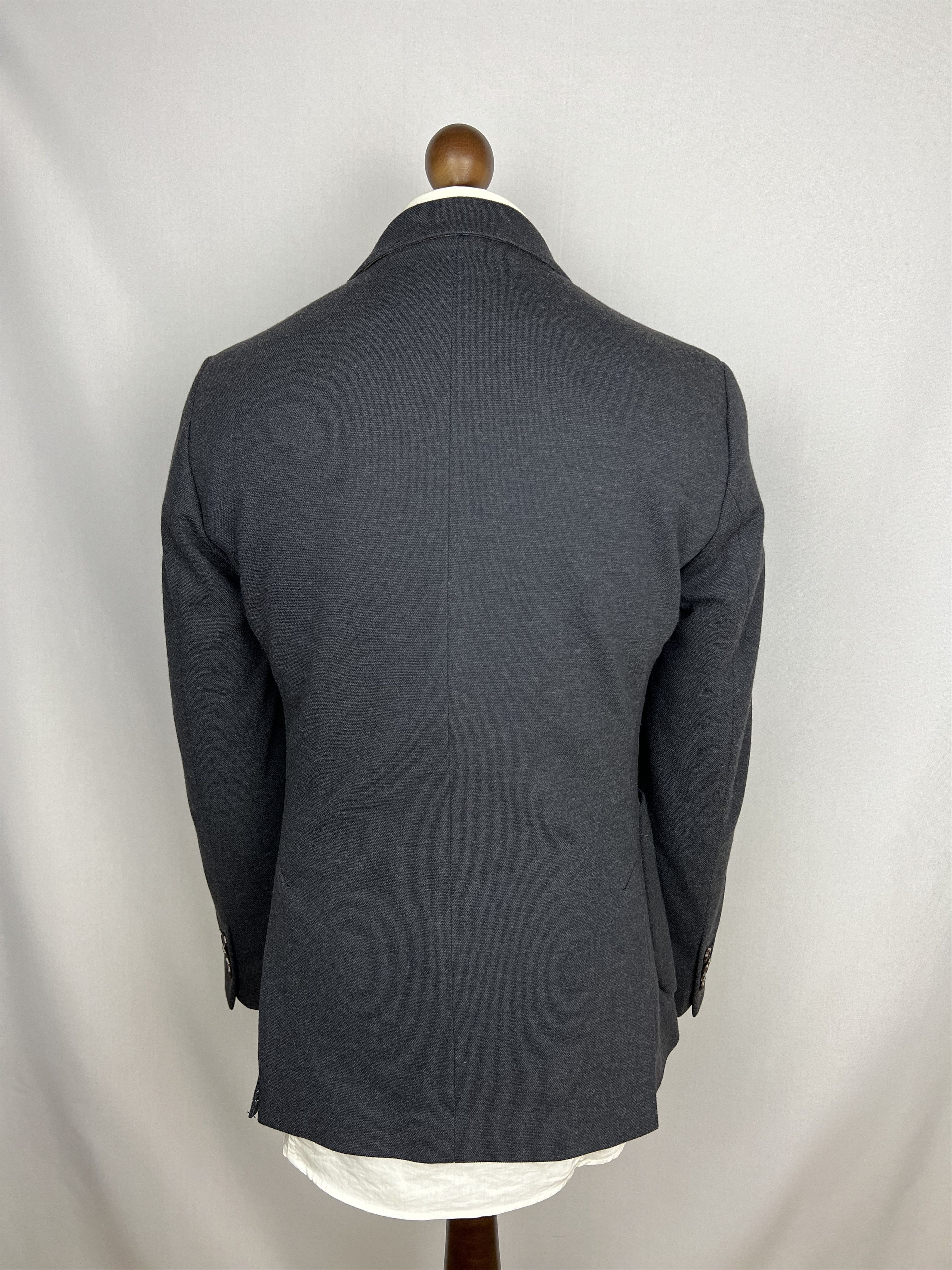 Bogner Modern Solid Wool-Blend Patch Pockets Sport Coat Size 36R - 3 Thumbnail