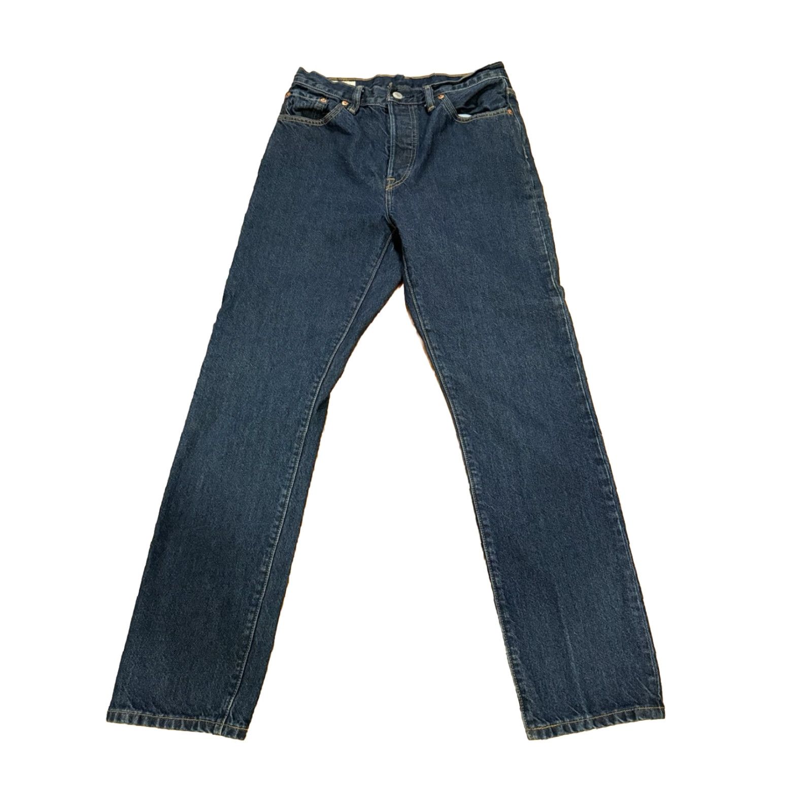 Levi's VINTAGE Levi's 501 Jeans Red Tag Size 28 x 30 Men's Denim Straight 501 Series Retro Cotton Blue Regular Size US 28 / EU 44 - 3 Thumbnail