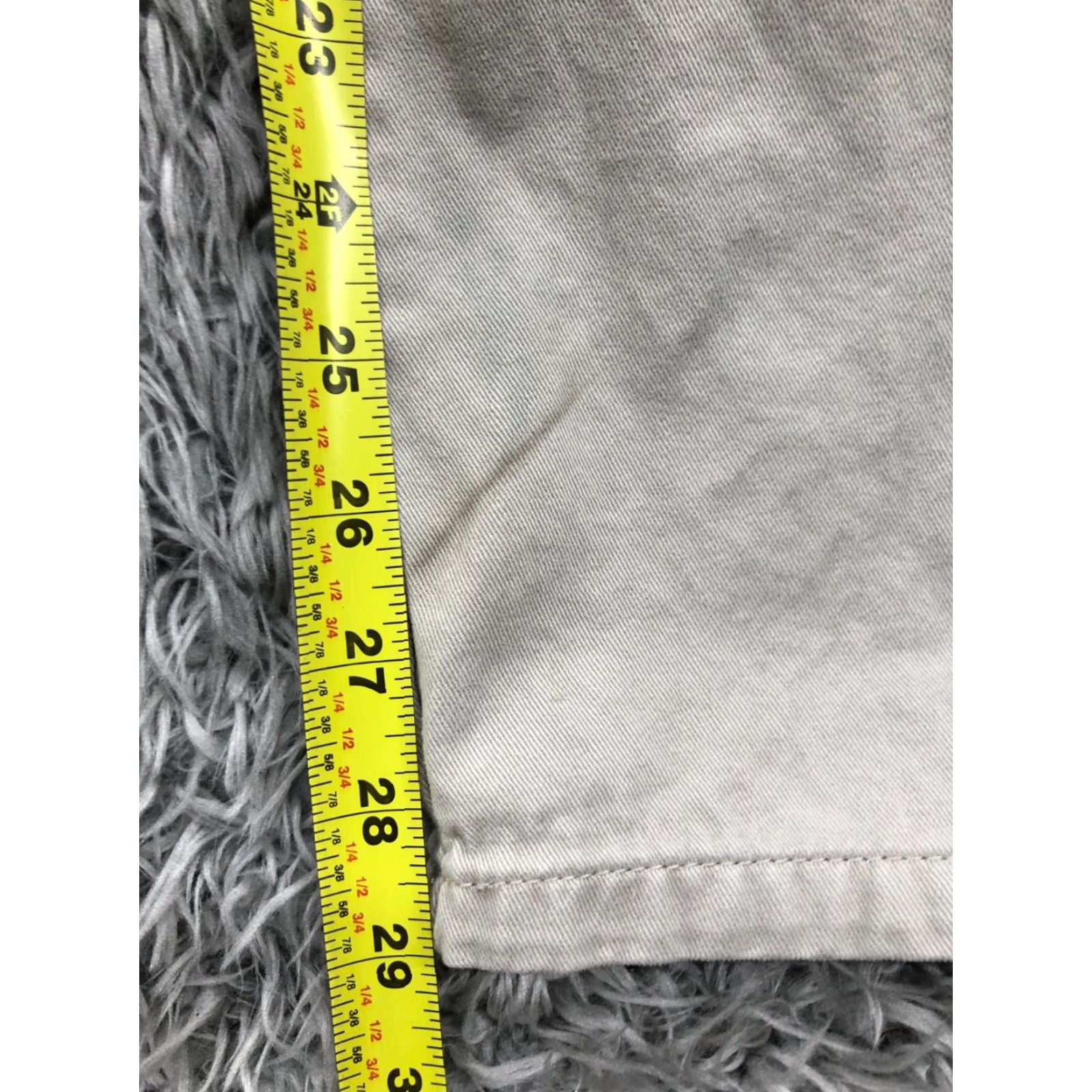 Wrangler Wrangler Originals Straight Carpenter Pants Mens 38x32 Beige Regular Straight 5-Pocket Zip Front Button Zipper logo Denim Knit? Size US 38 / EU 54 - 3 Thumbnail