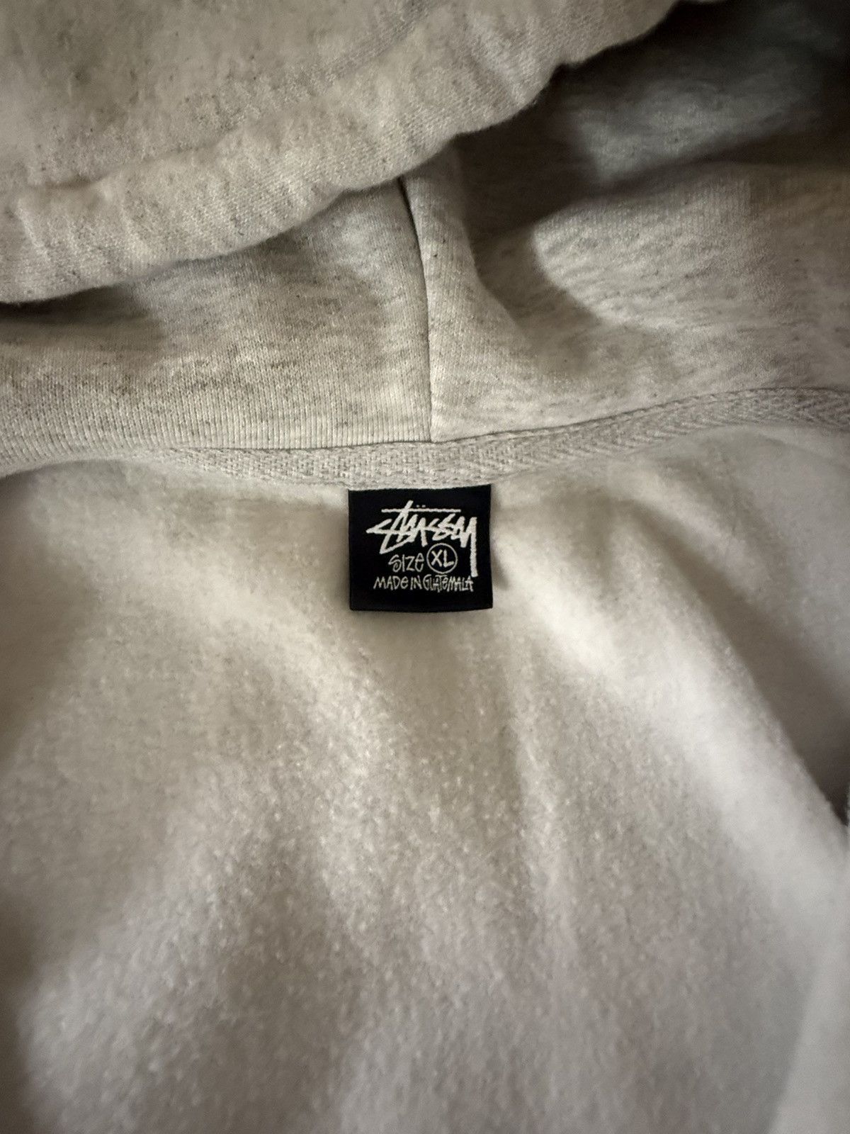 Stussy Stussy Champion Oval Zip Hoodie Ash Heather Grey Size US XL / EU 56 / 4 - 3 Thumbnail