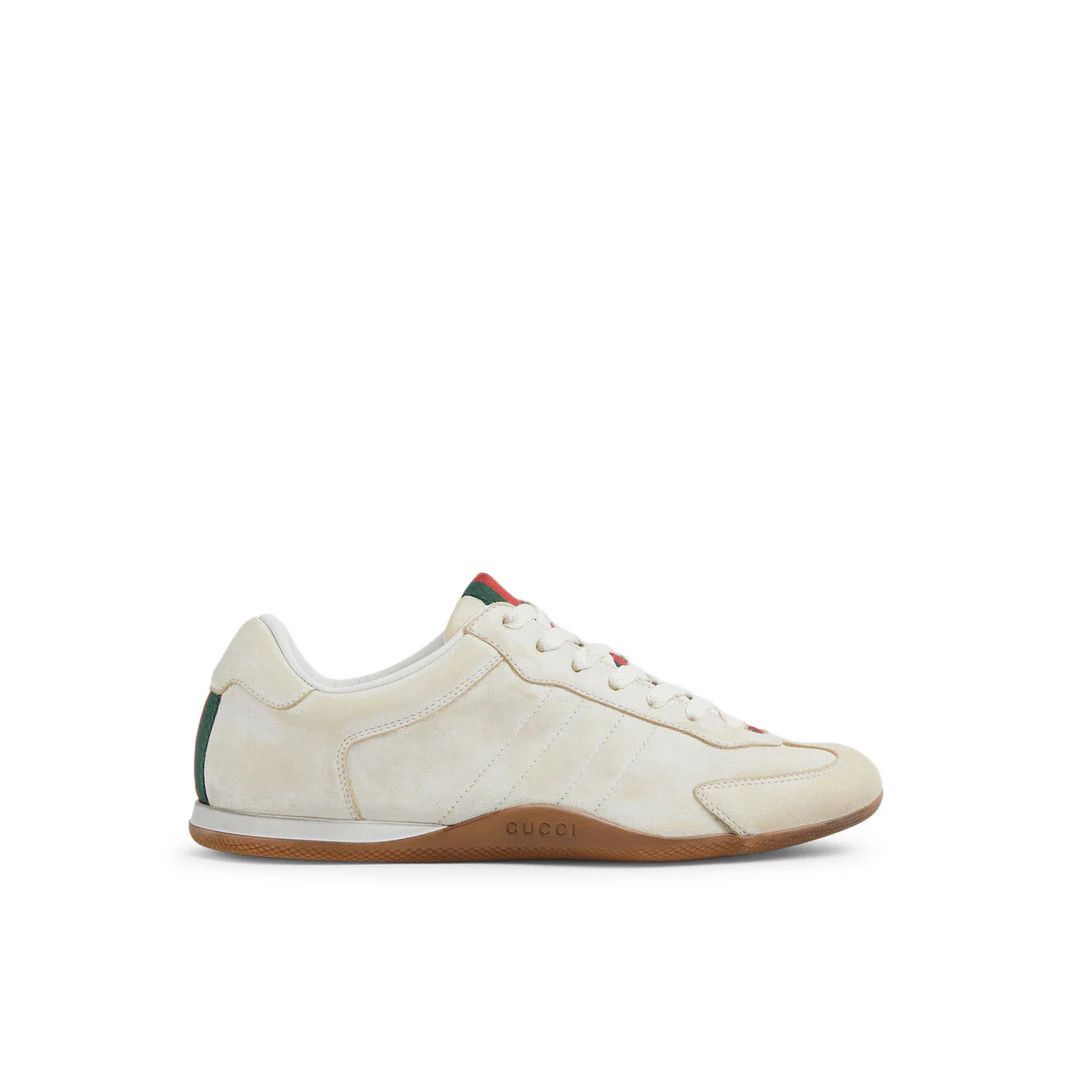 Gucci GUCCI Shift $1050 White Leather Sneakers New & Authentic (Wo Size US 8 / IT 38 - 1 Thumbnail