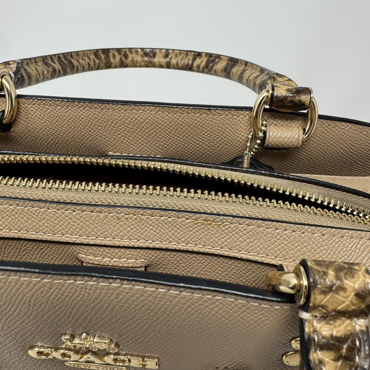 Coach Coach Lillie Carryall Daisy Applique Bag Snake Leather Size ONE SIZE - 17 Thumbnail