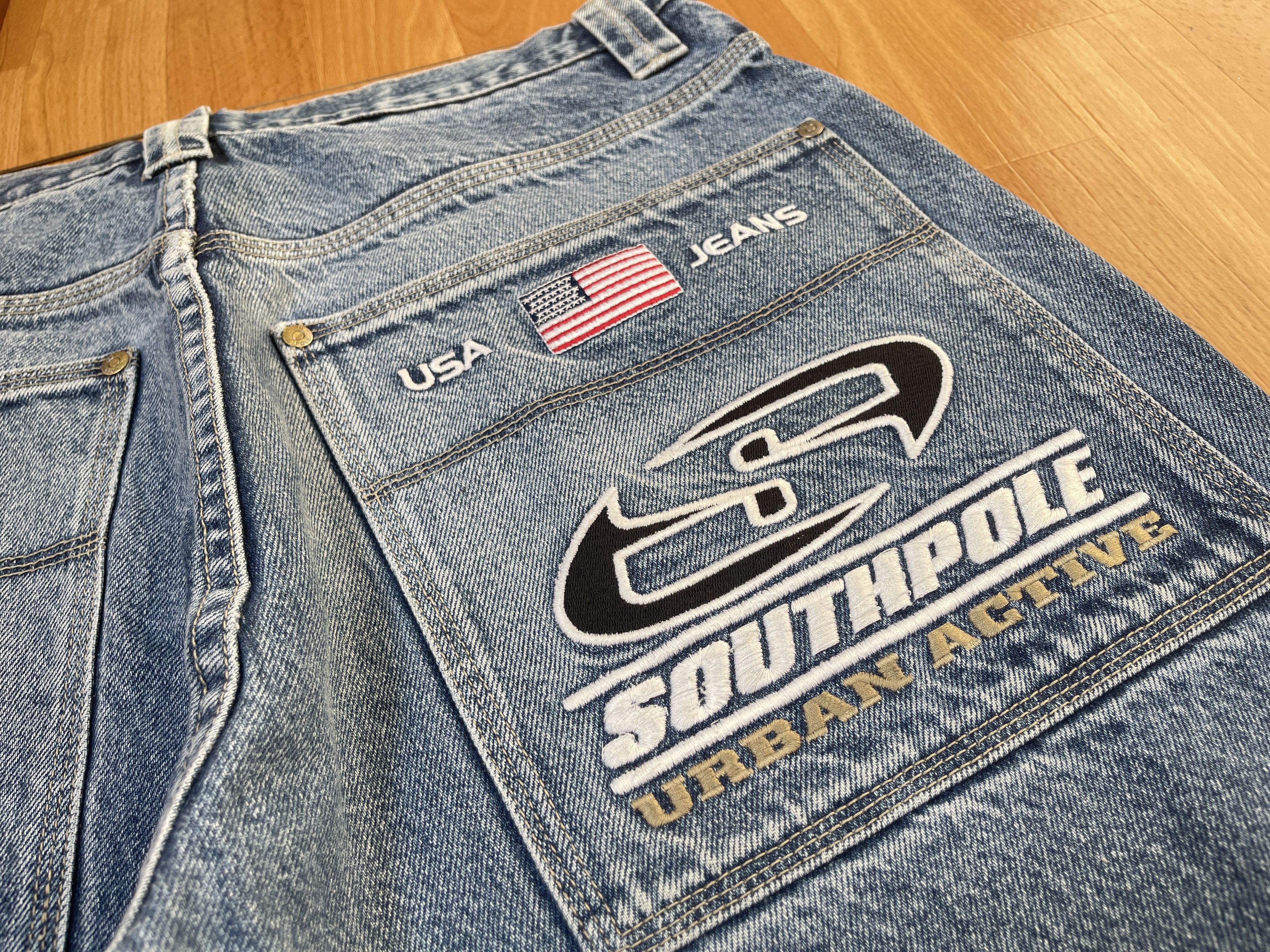 Southpole Southpole jeans, baggy vintage South Pole 90s hip hop Y2K 34 Size US 34 / EU 50 - 8 Thumbnail