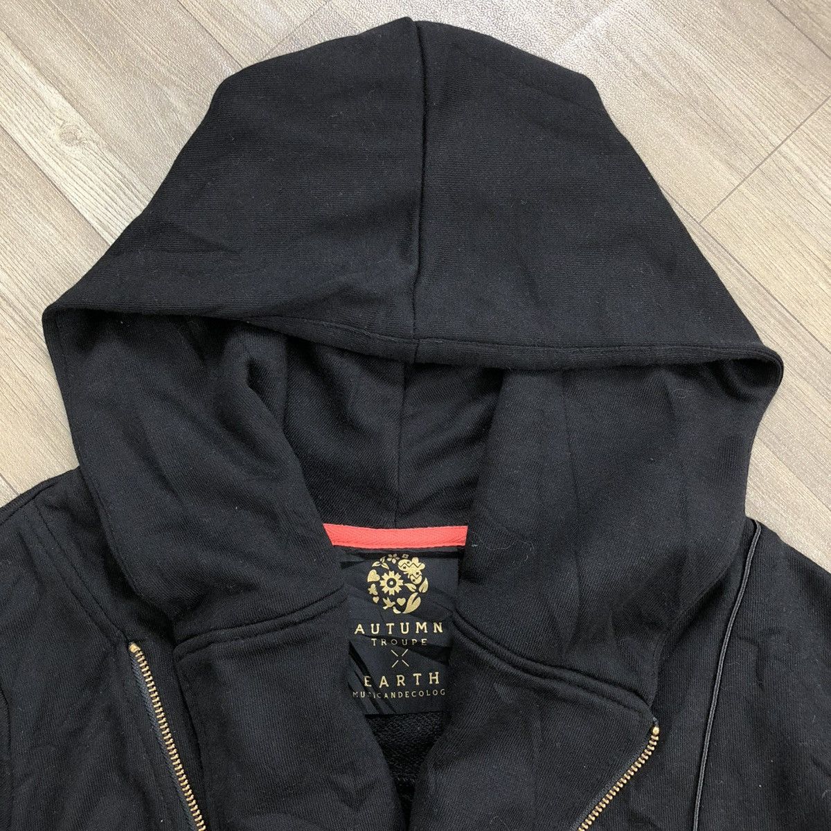 If Six Was Nine × Japanese Brand × Le Grande Bleu (L.G.B.) 2000s Autumn x Earth Asymmetrical Goa Lgb Style Zip Hoodie Size US M / EU 48-50 / 2 - 4 Thumbnail