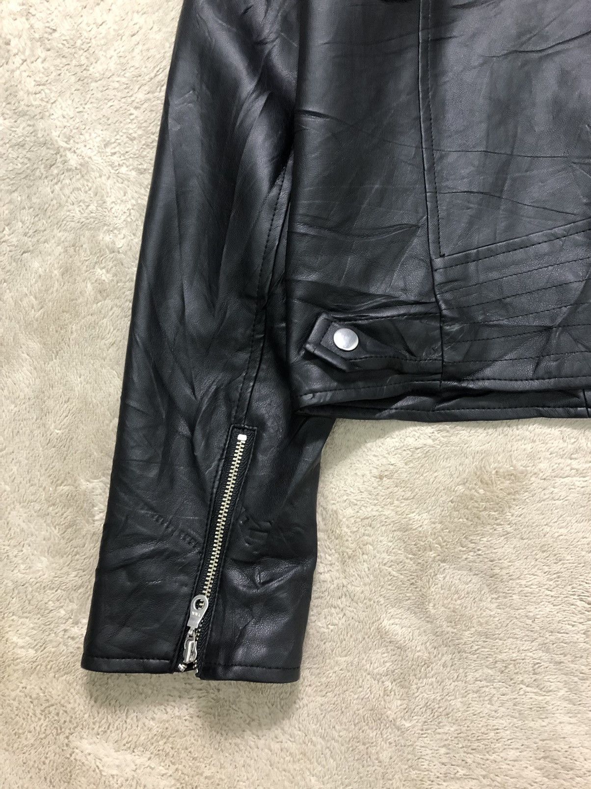 Japanese Brand × Seditionaries Vintage Pvc Leather Crop Jacket Seditionaries Punk Style Size M / US 6-8 / IT 42-44 - 13 Thumbnail